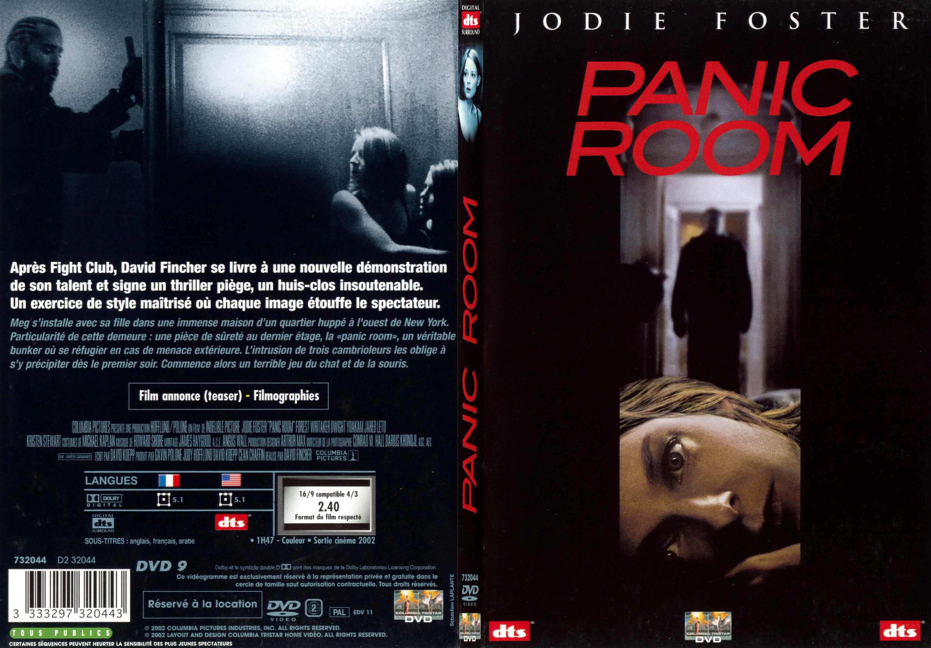 Jaquette DVD Panic room - SLIM