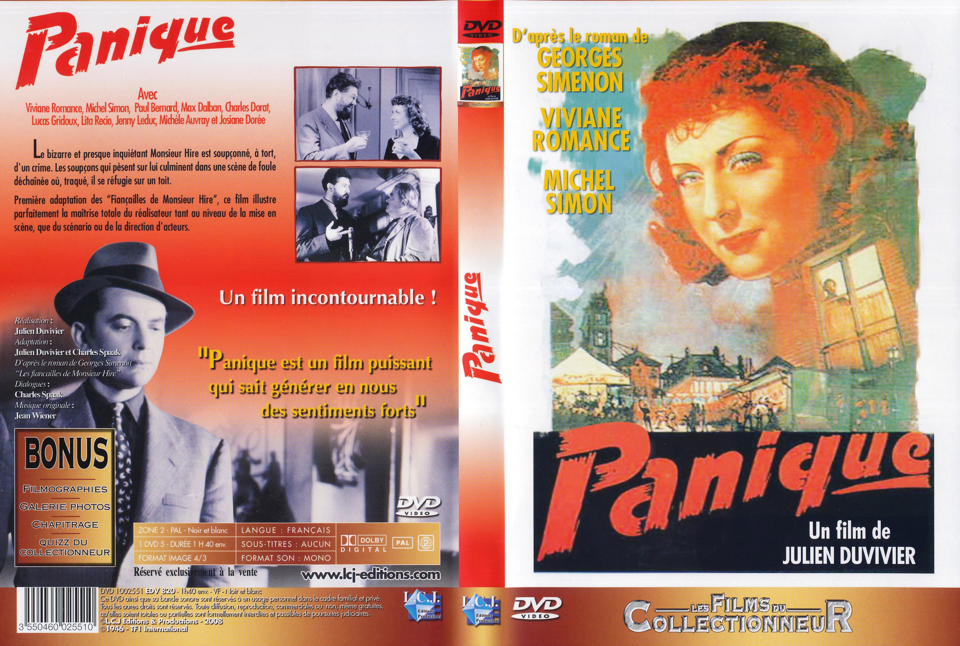 Jaquette DVD Panique