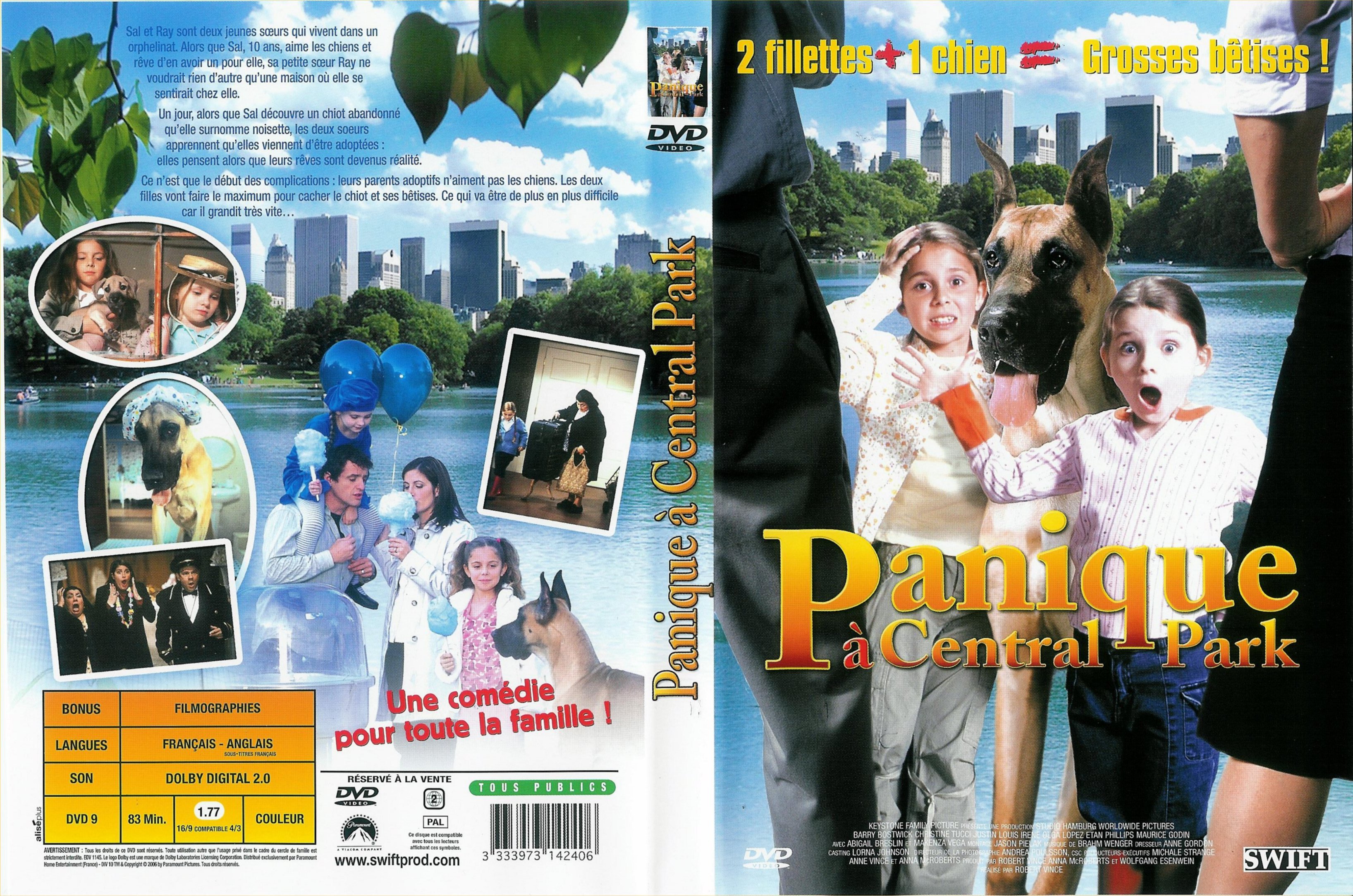 Jaquette DVD Panique  Central Park