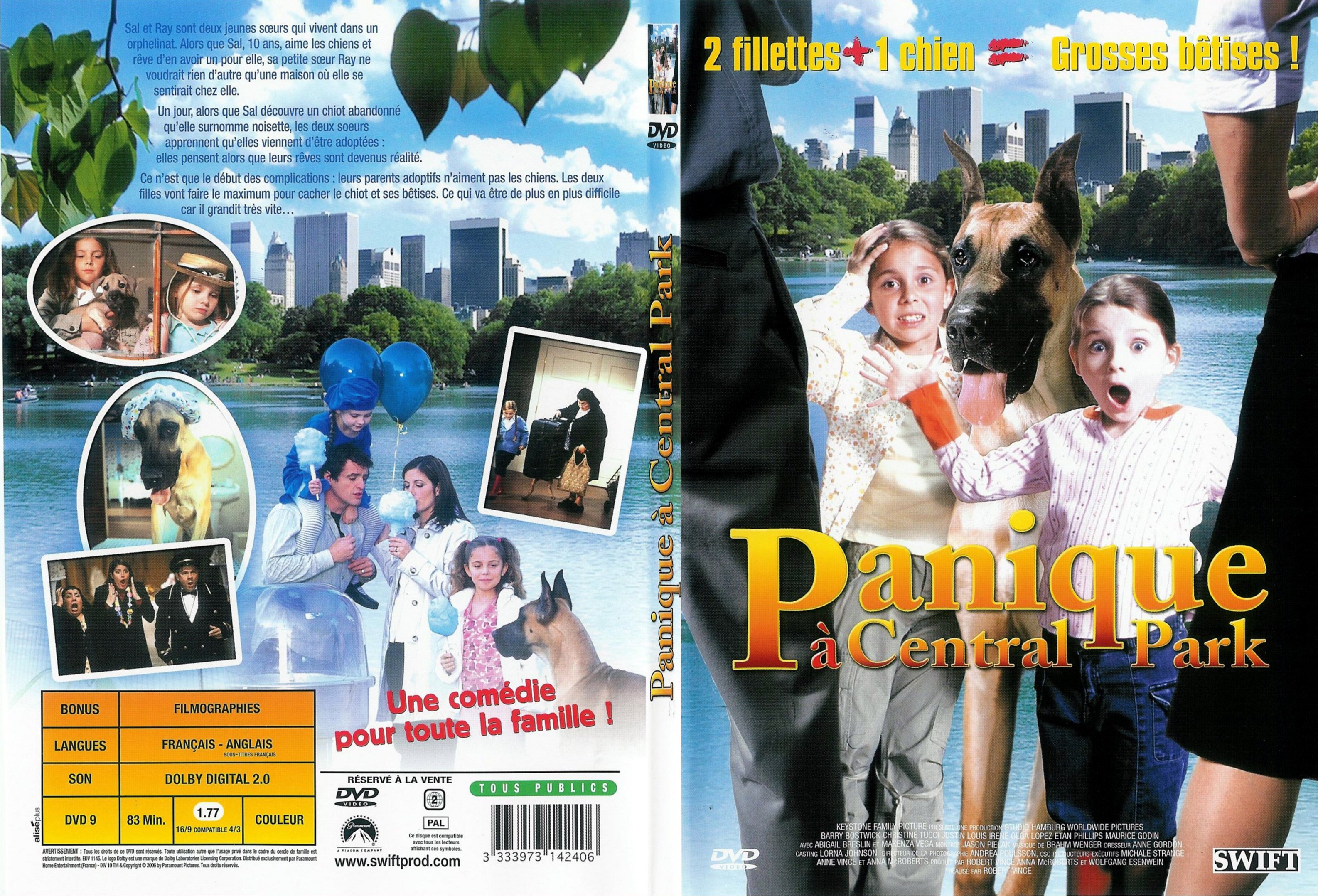 Jaquette DVD Panique a Central Park - SLIM