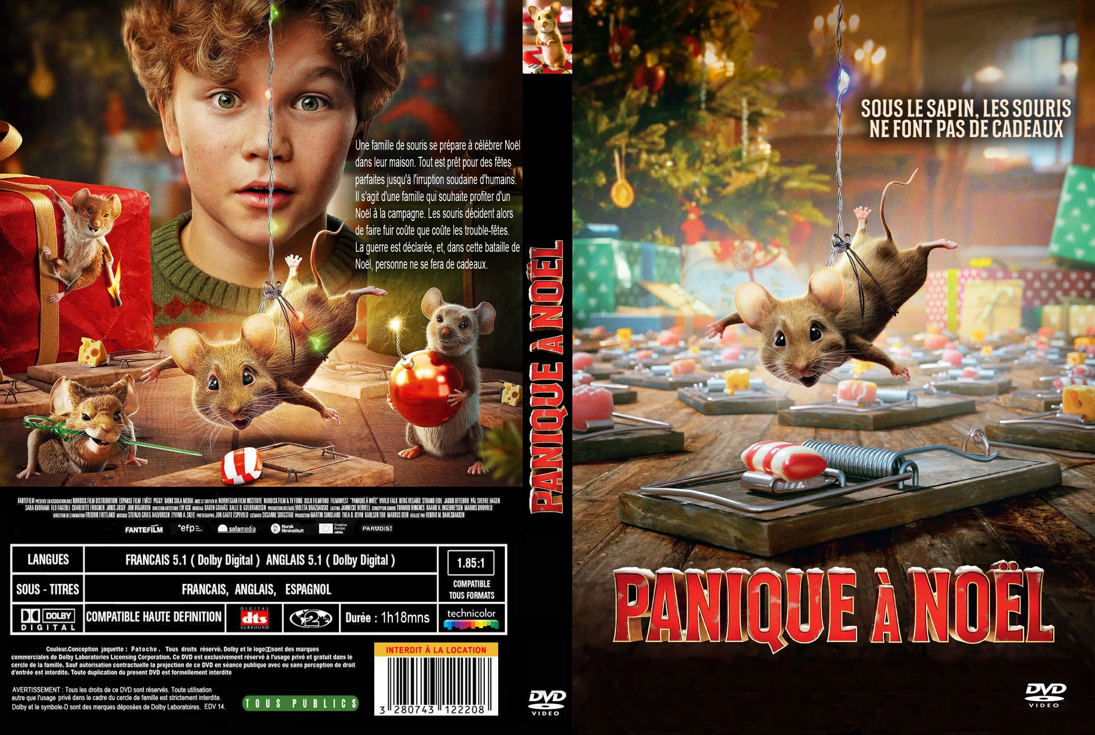 Jaquette DVD Panique � Noel custom
