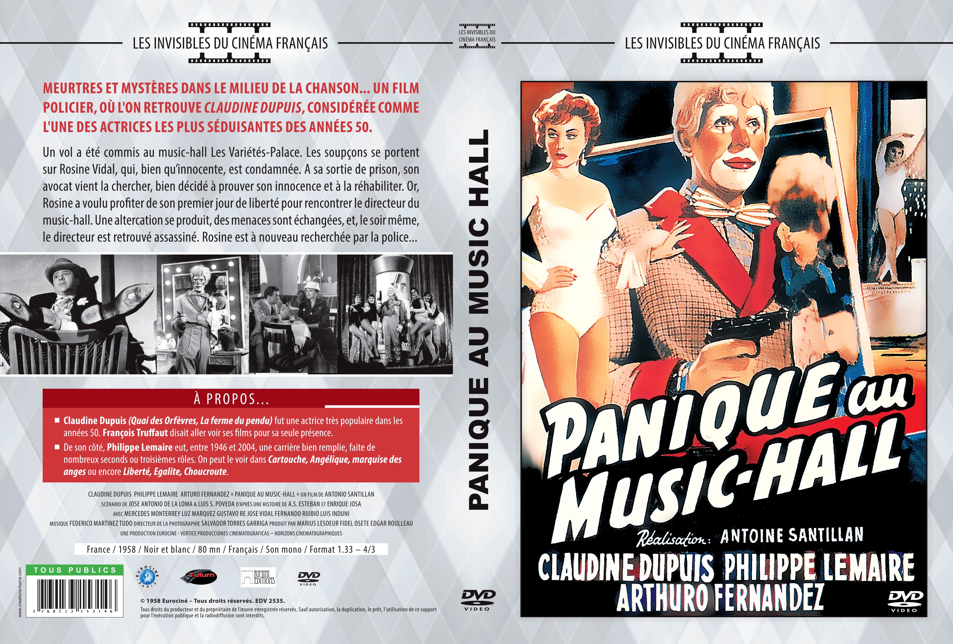 Jaquette DVD Panique au music-hall