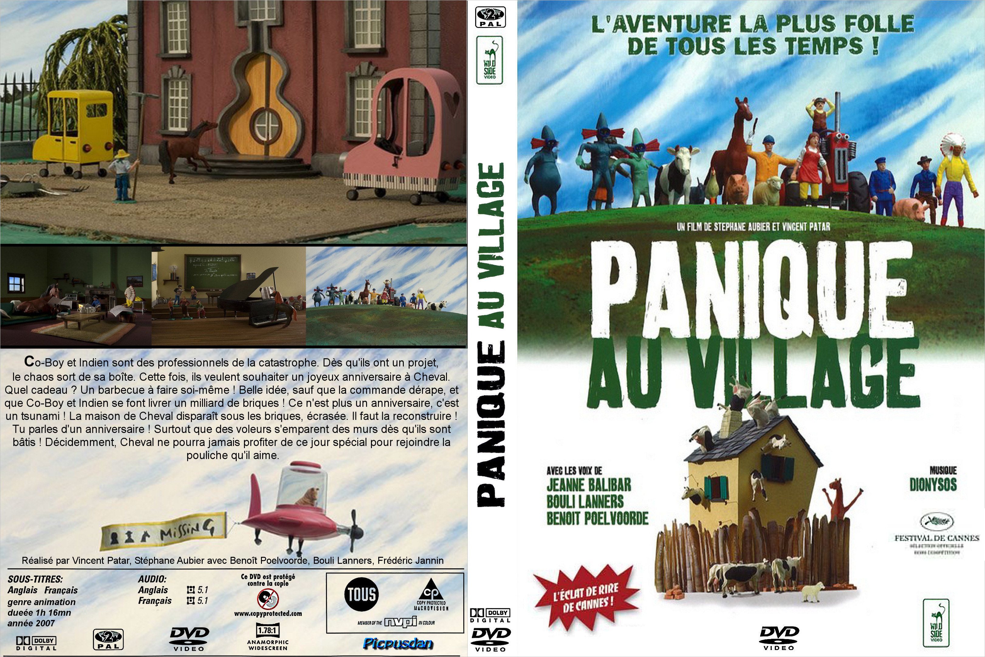Jaquette DVD Panique au village custom