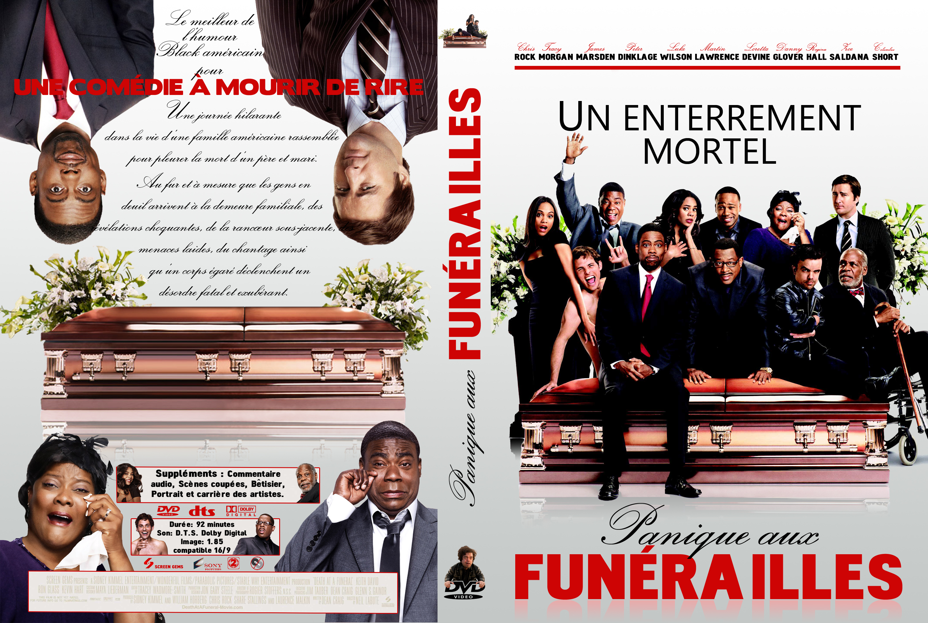 Jaquette DVD Panique aux funrailles custom