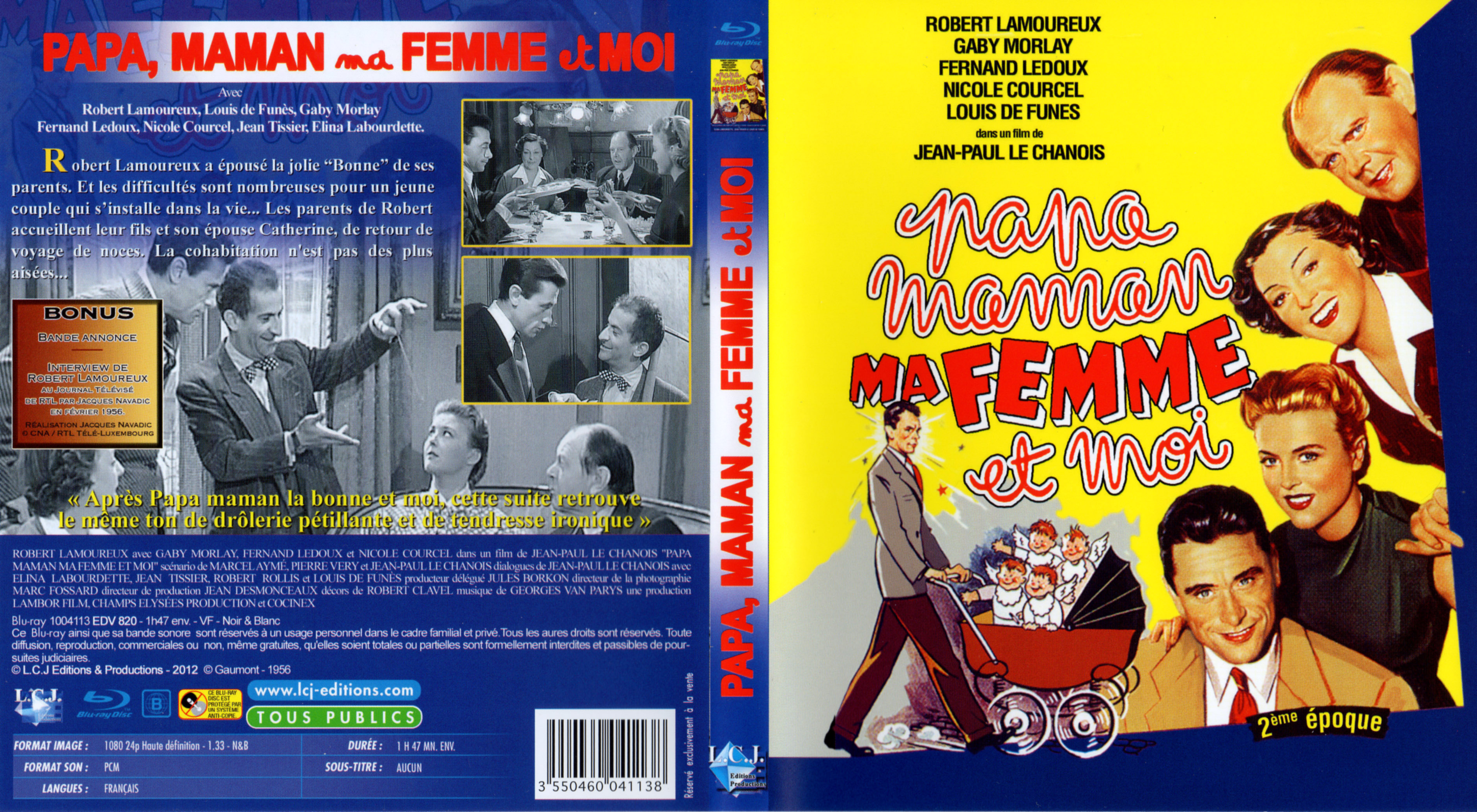 Jaquette DVD Papa, maman, ma femme et moi (BLU-RAY)