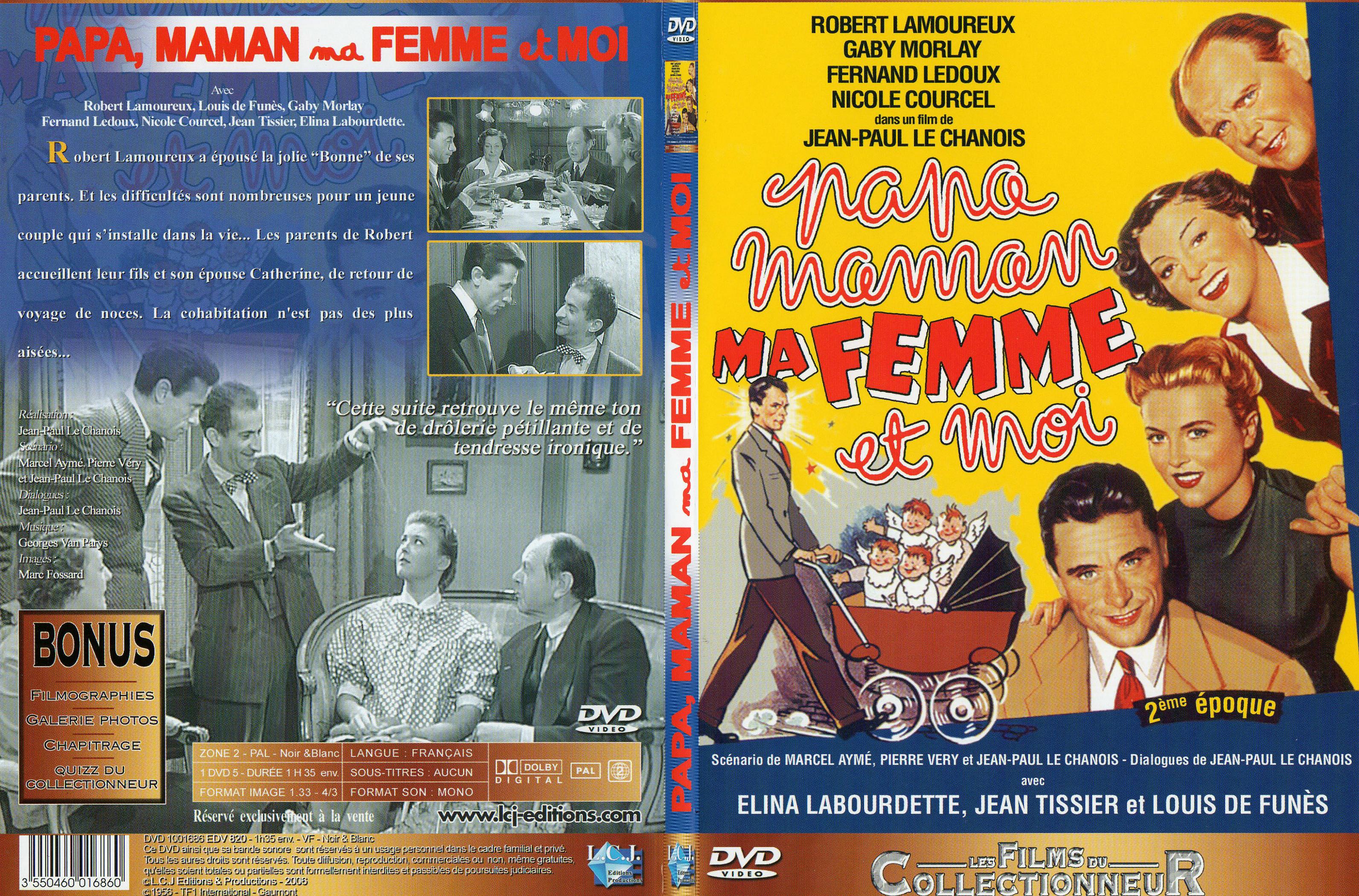 Jaquette DVD Papa Maman ma femme et moi - SLIM