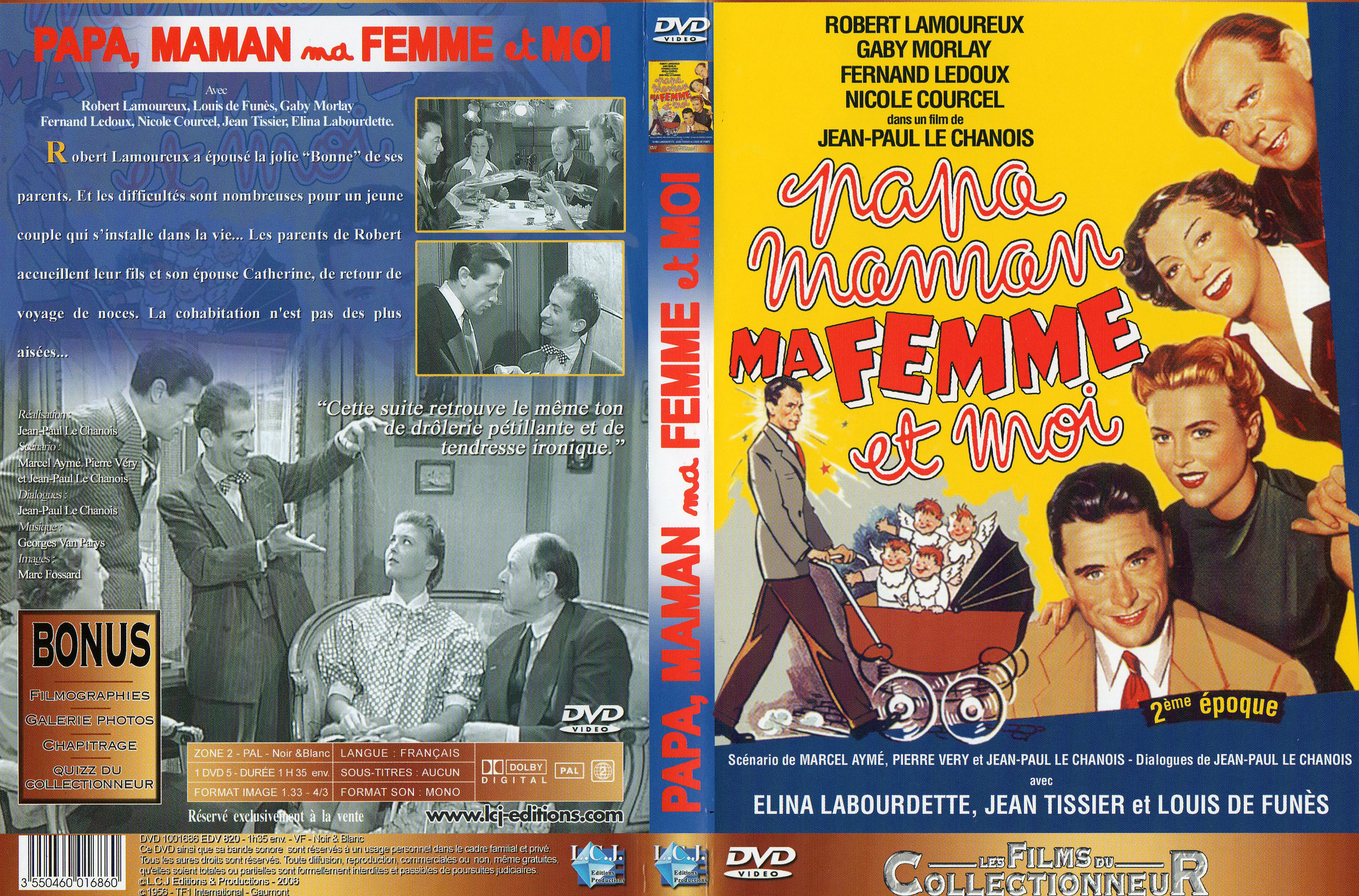 Jaquette DVD Papa Maman ma femme et moi v2