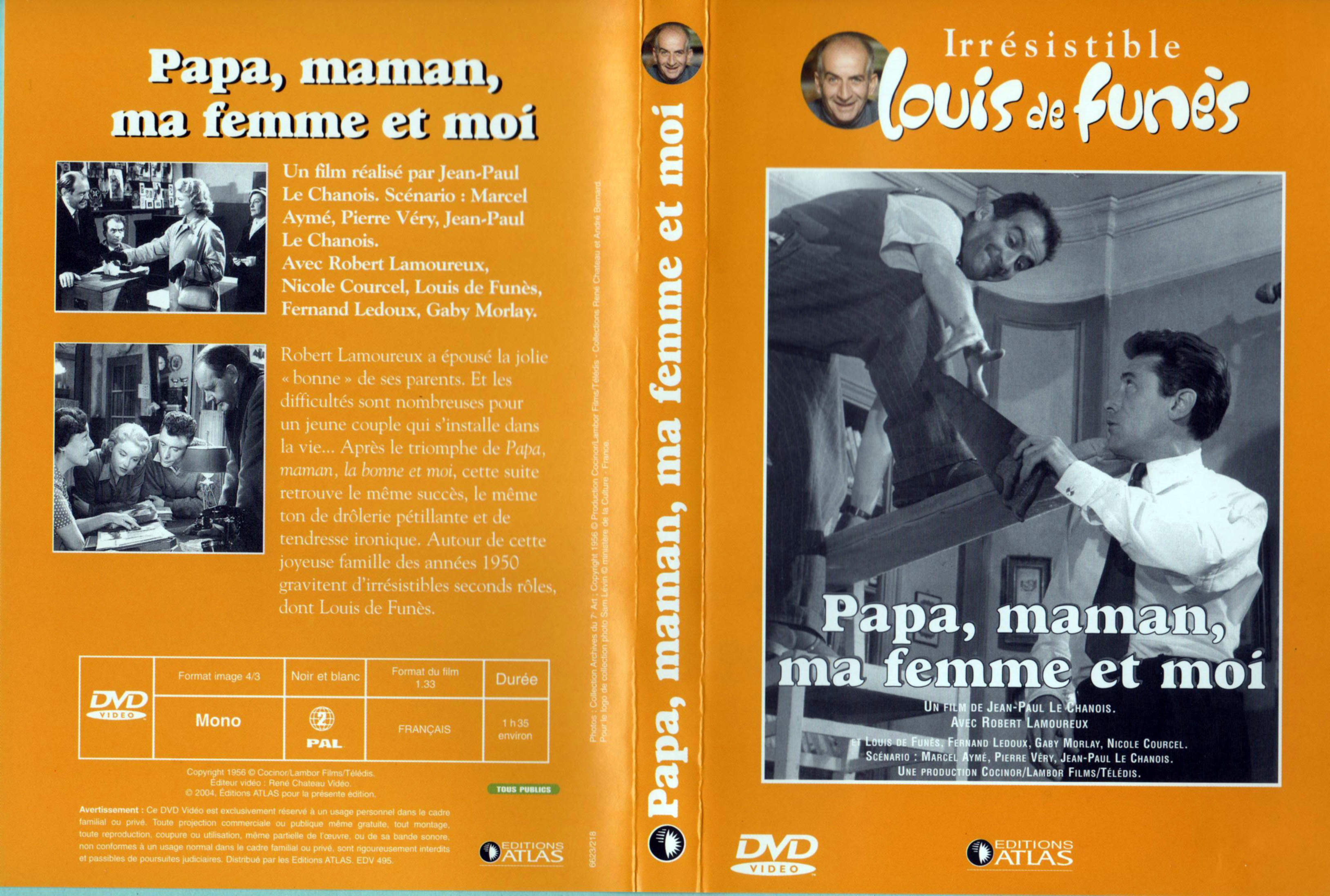 Jaquette DVD Papa Maman ma femme et moi v3