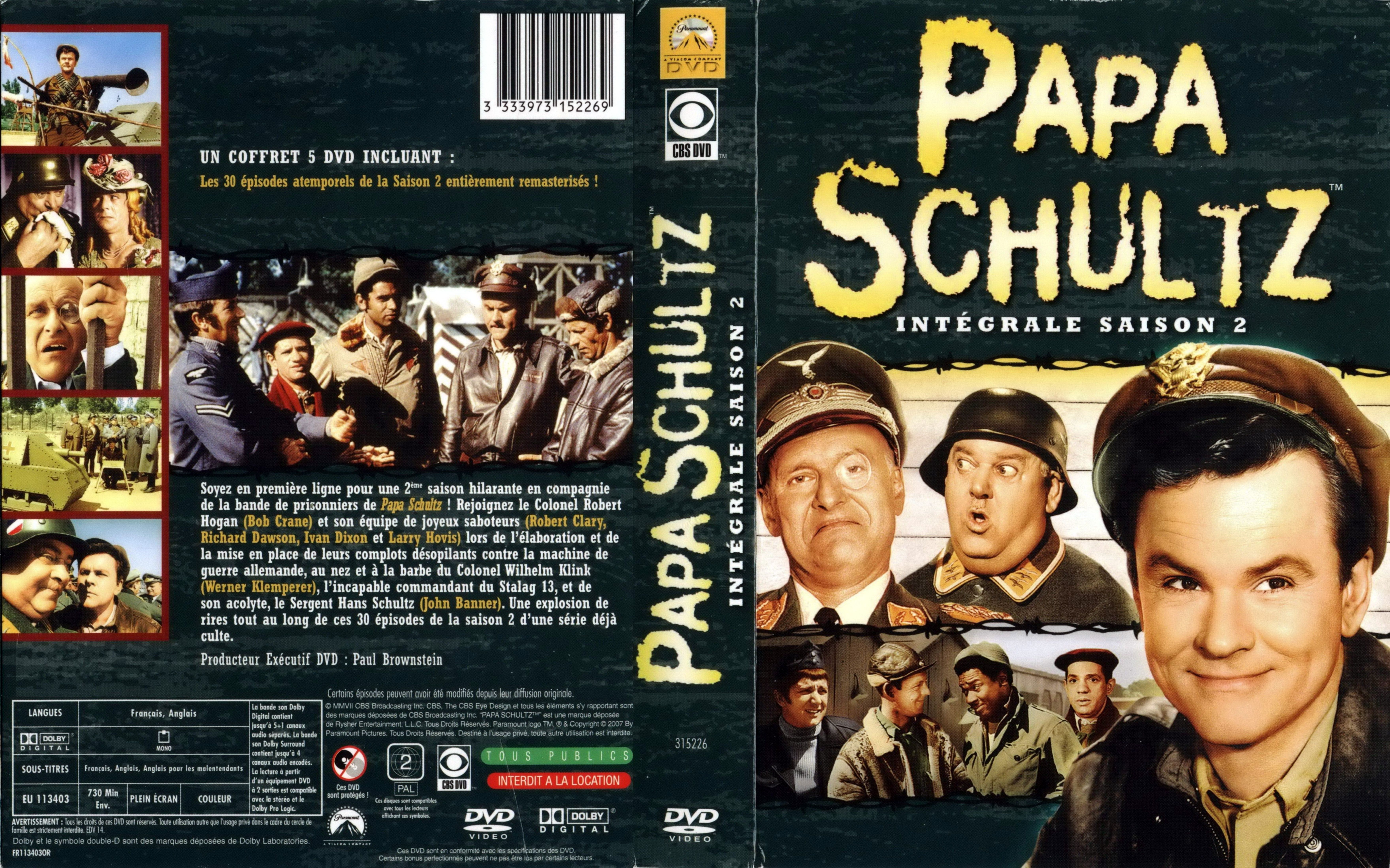 Jaquette DVD Papa Schultz saison 2 COFFRET
