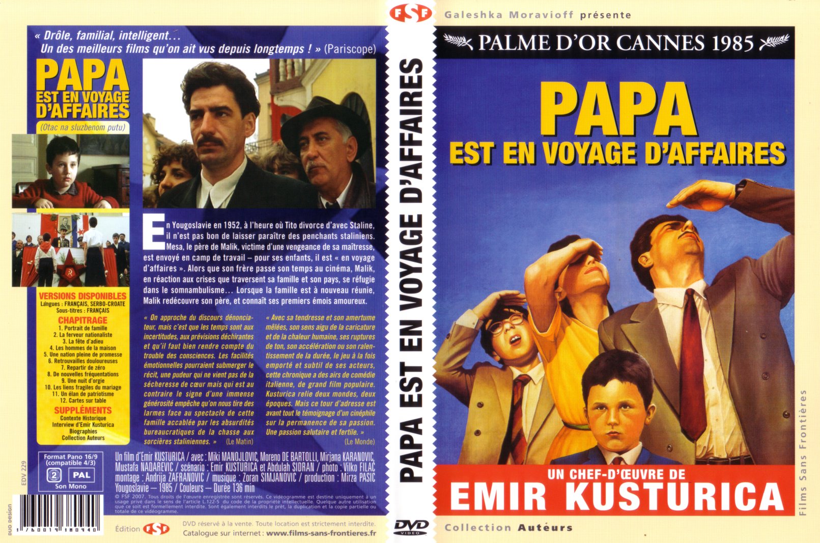 Jaquette DVD Papa est en voyage d