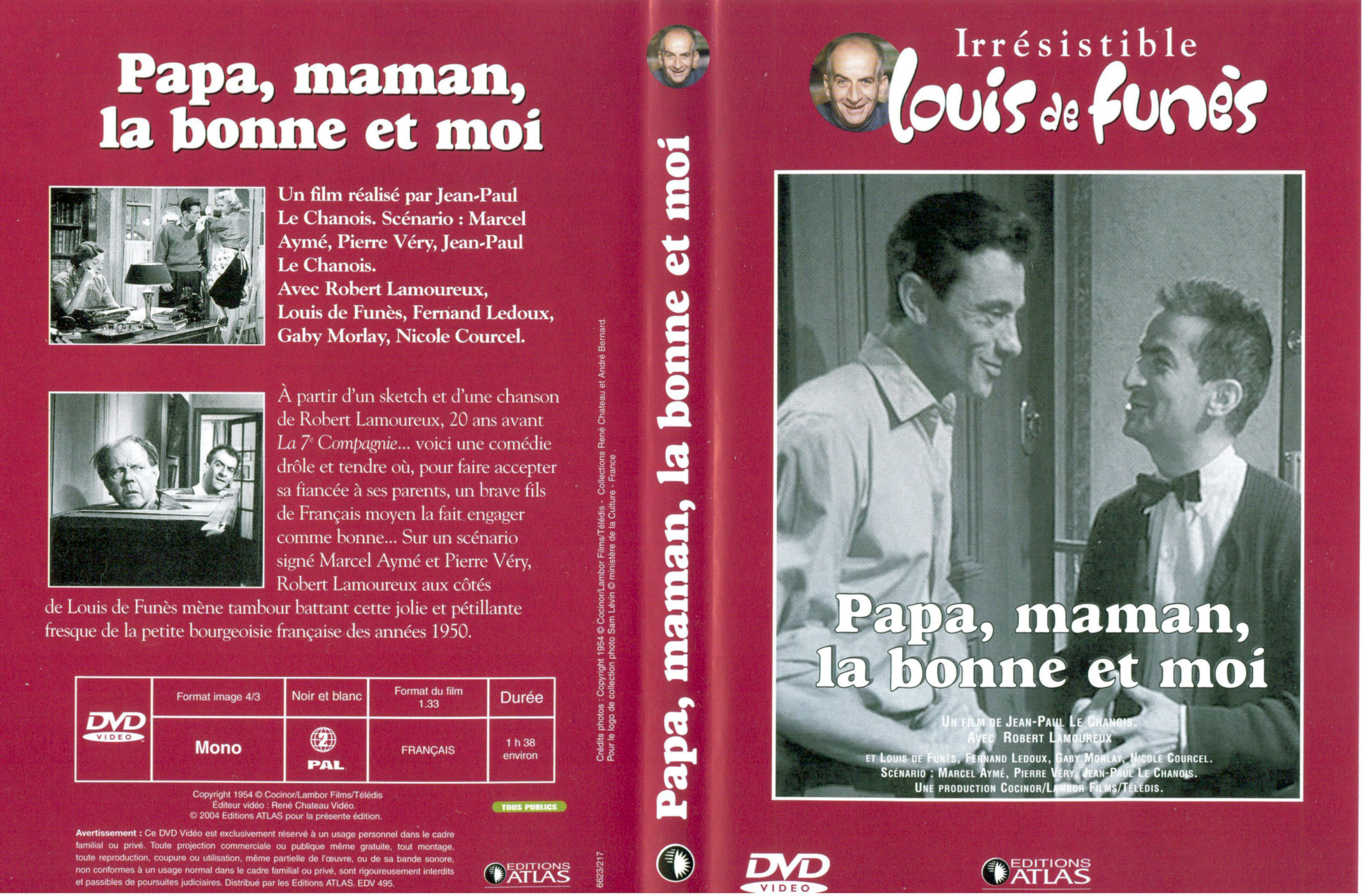 Jaquette DVD Papa maman la bonne et moi v3