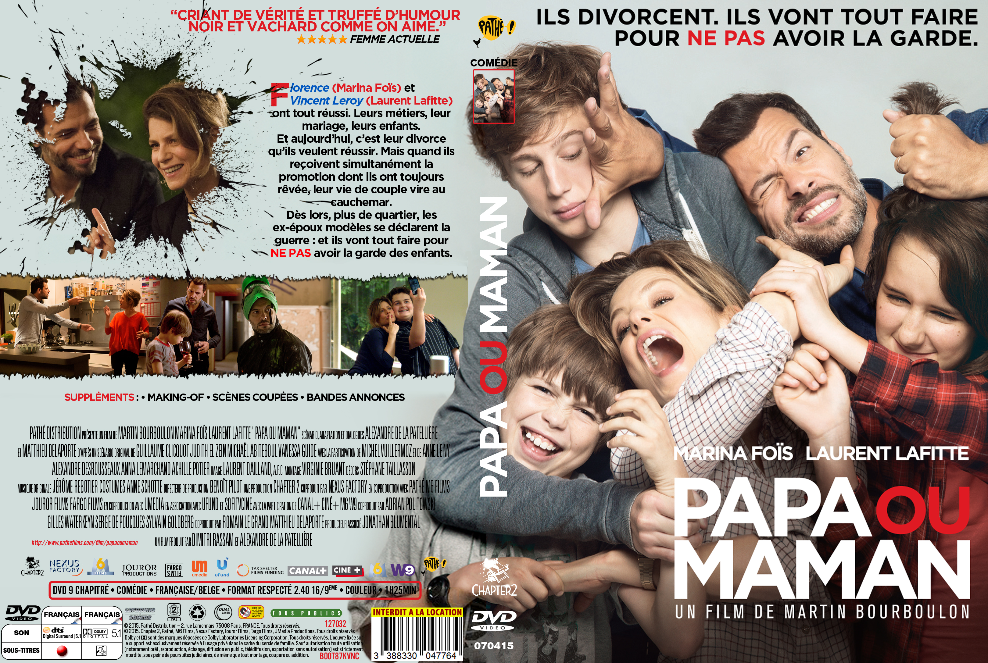 Jaquette DVD Papa ou Maman custom