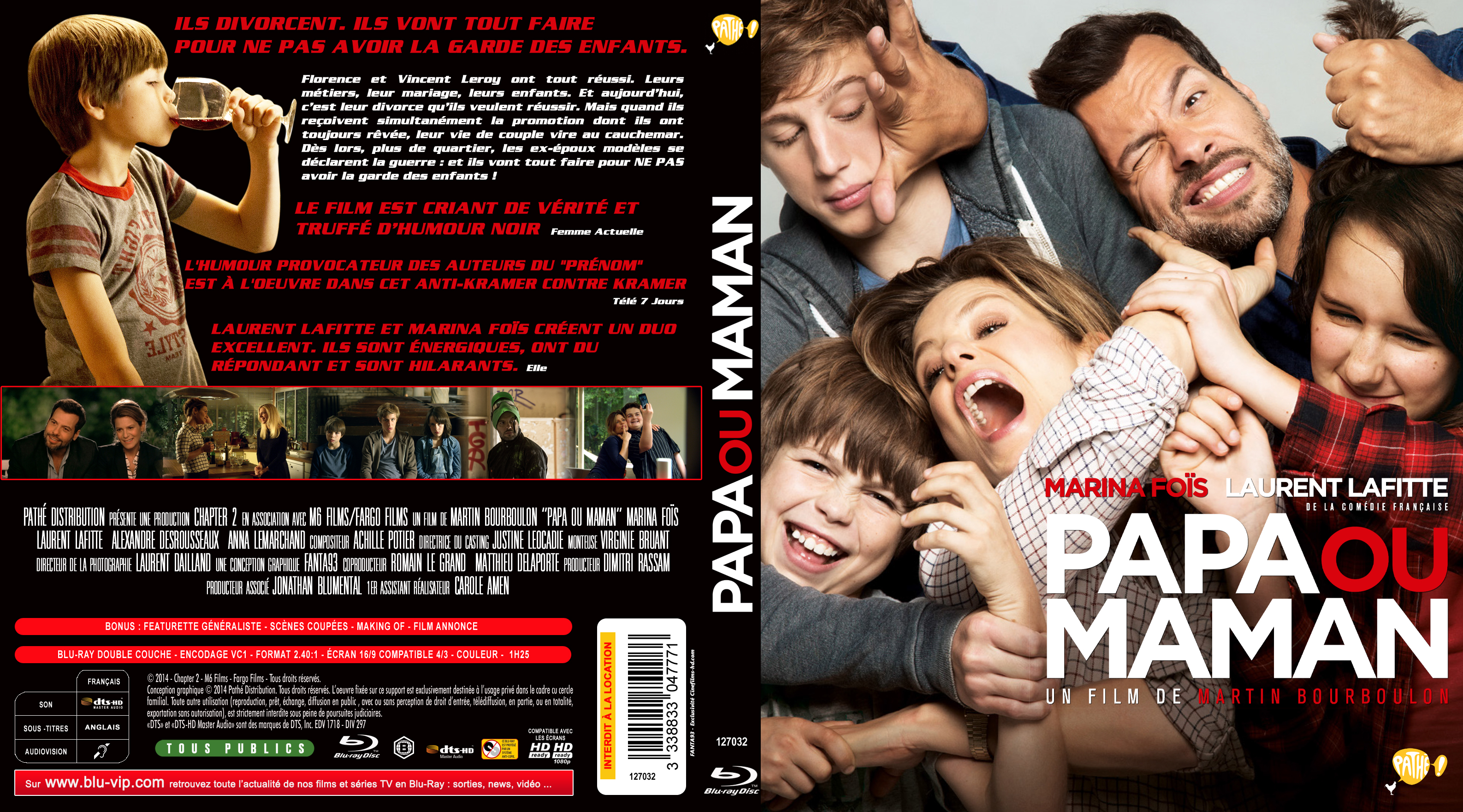 Jaquette DVD Papa ou Maman custom (BLU-RAY)