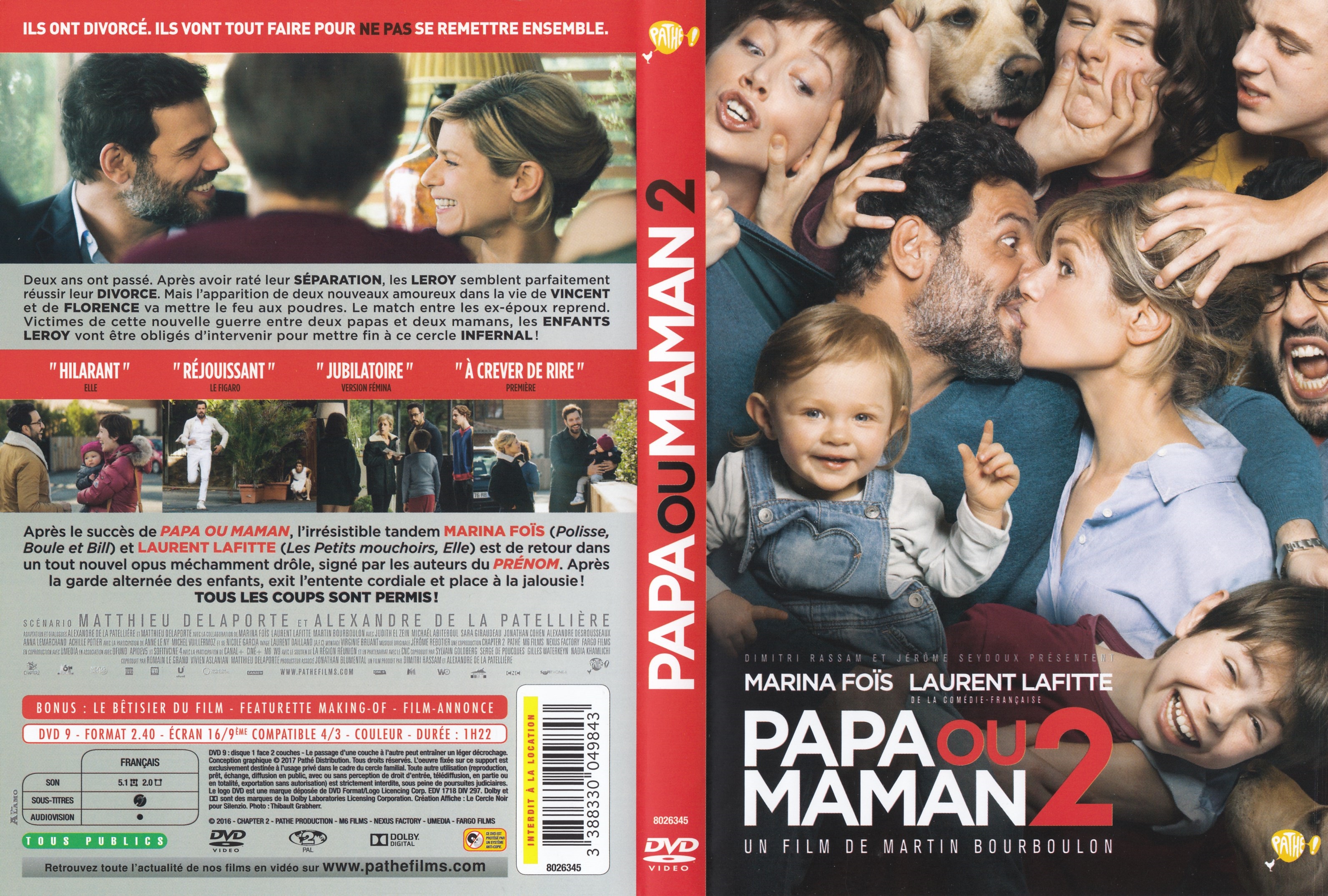Jaquette DVD Papa ou maman 2