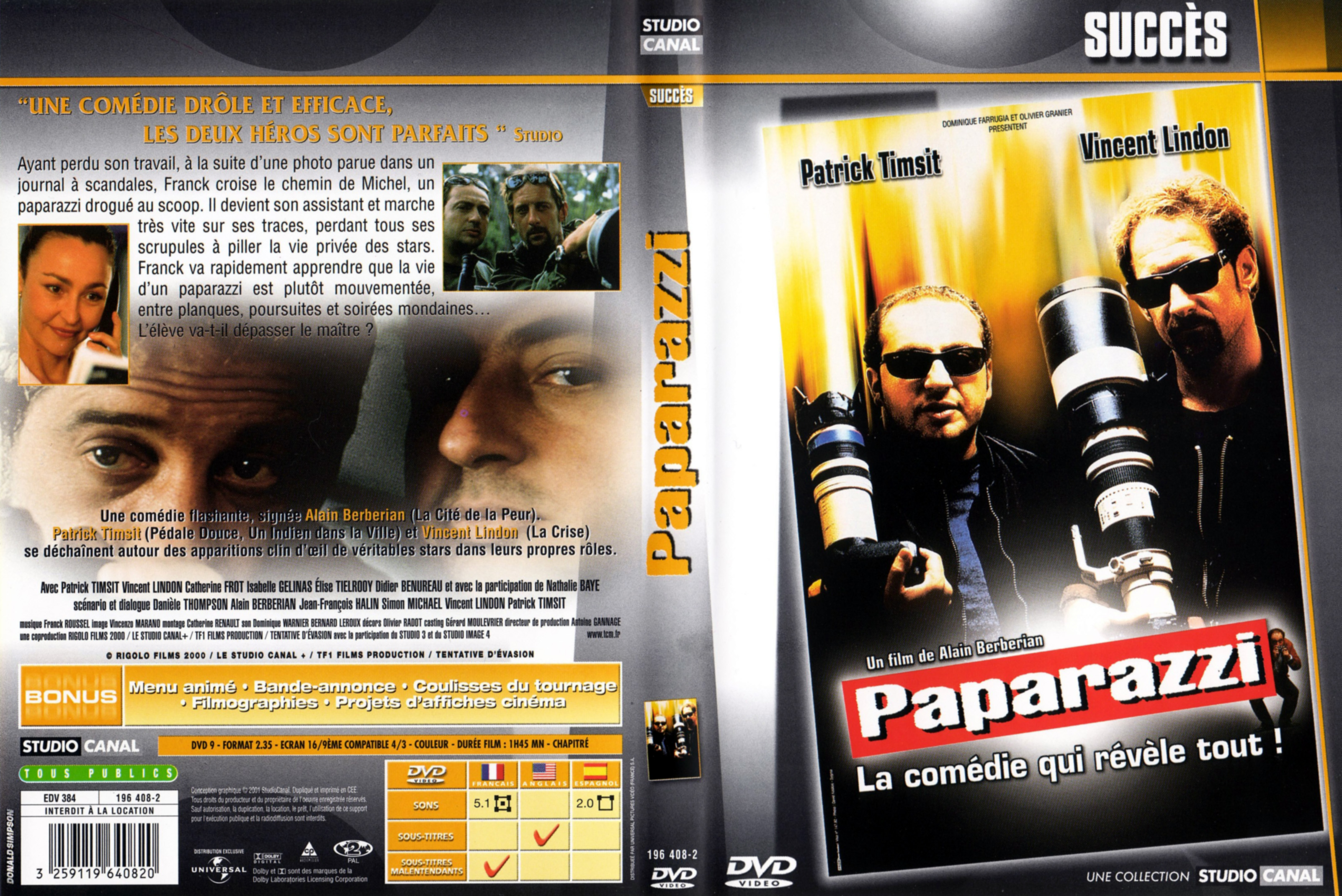 Jaquette DVD Paparazzi