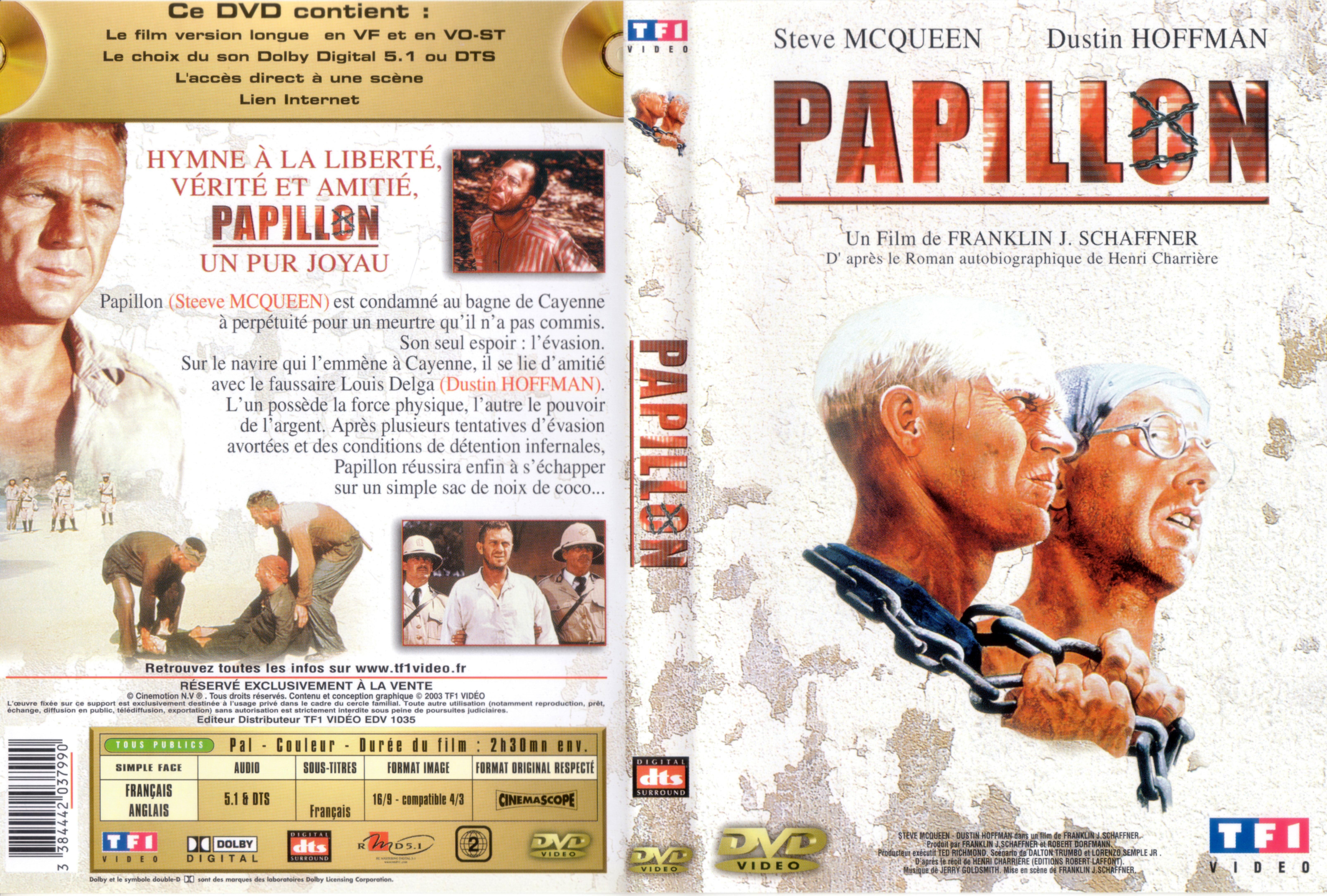 Jaquette DVD Papillon