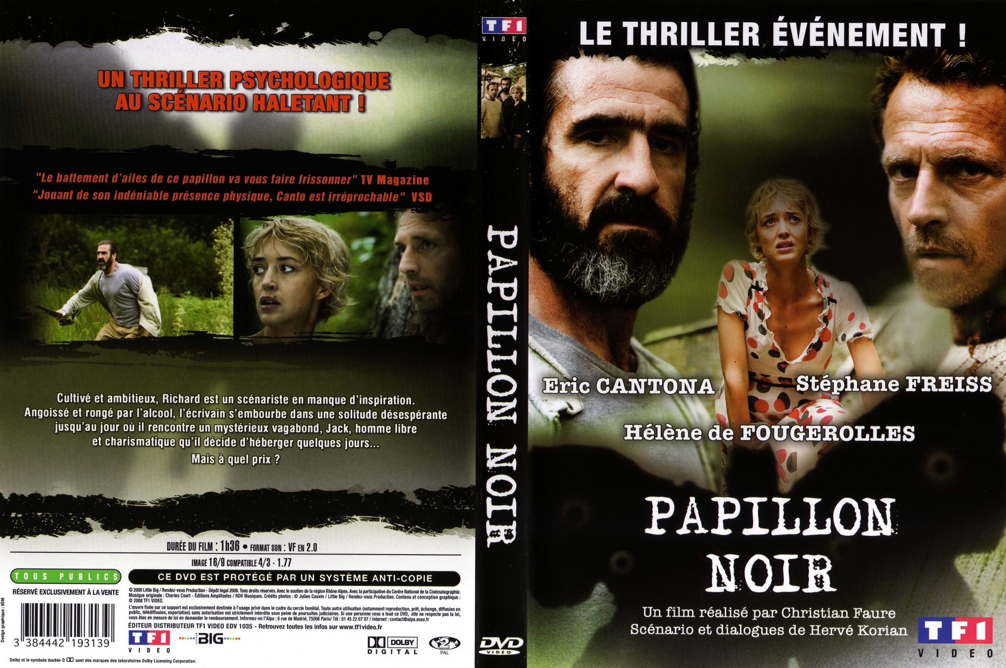 Jaquette DVD Papillon noir