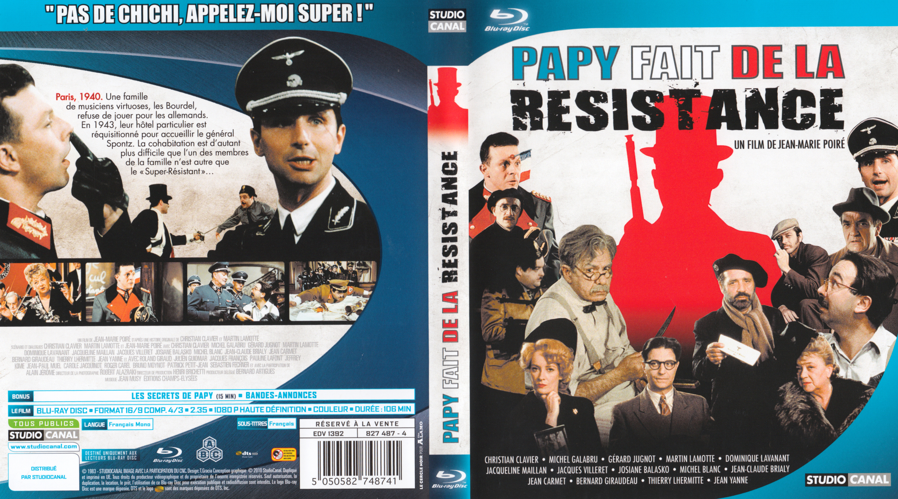 Jaquette DVD Papy fait de la rsistance (BLU-RAY)