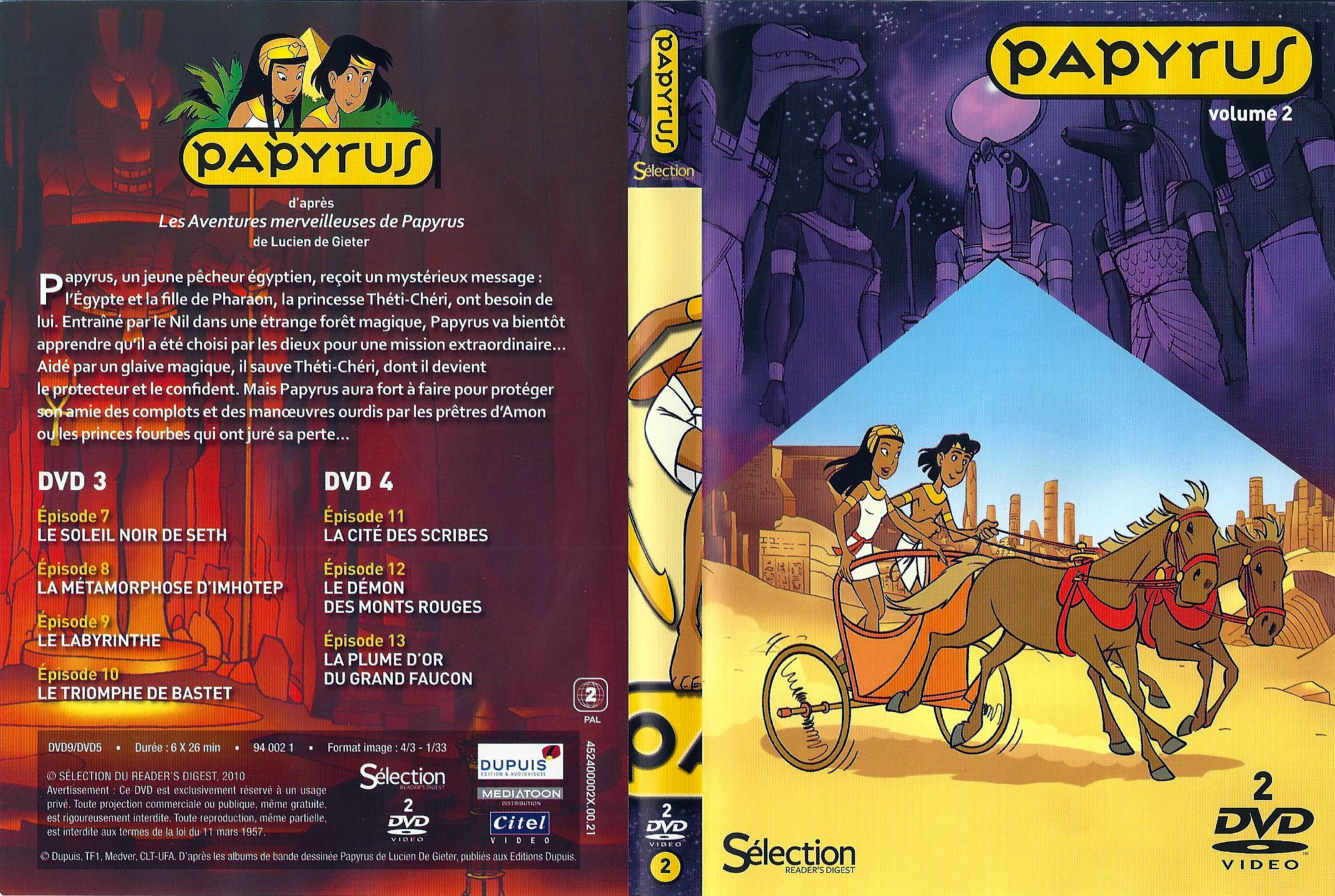 Jaquette DVD Papyrus vol 02
