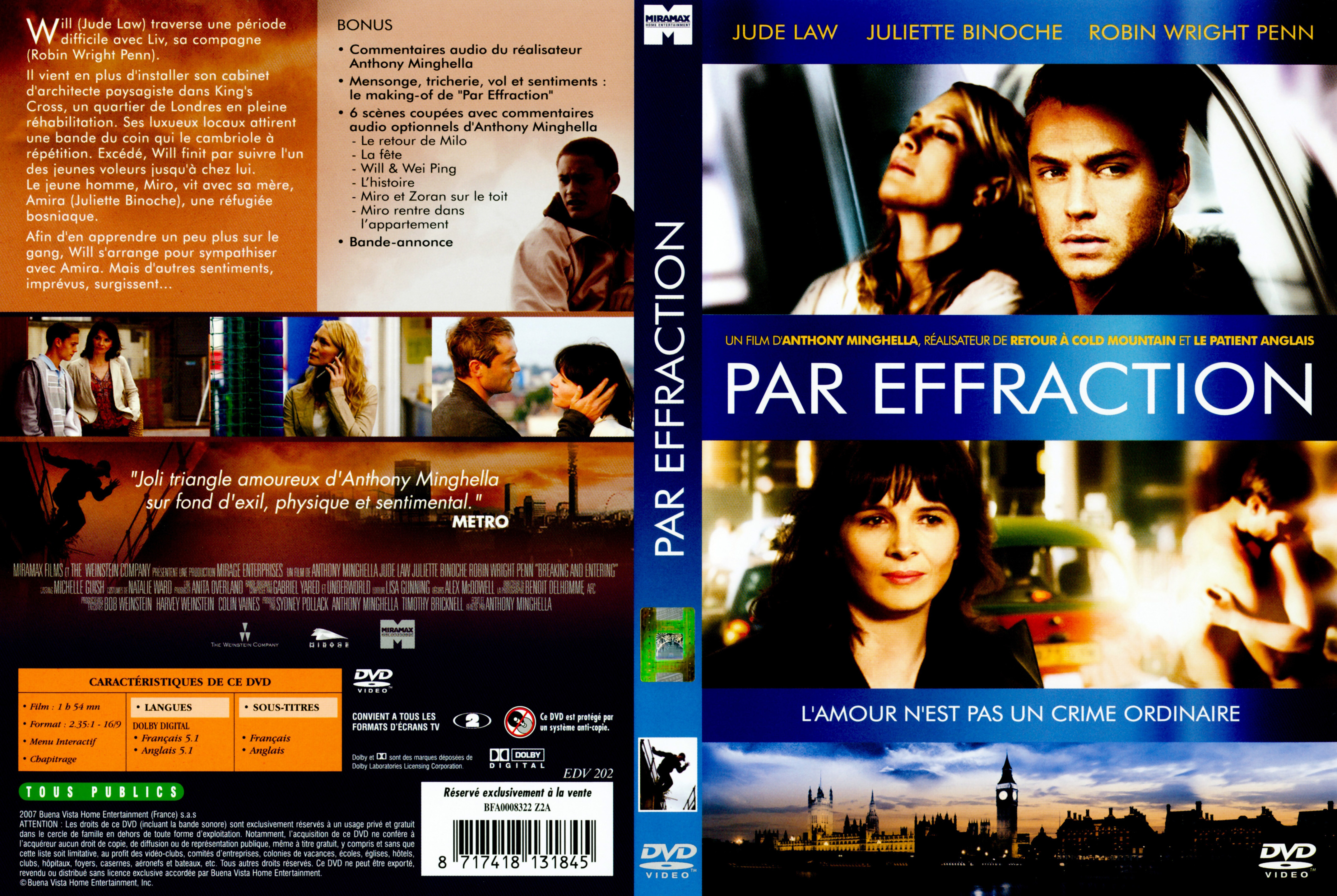 Jaquette DVD Par effraction