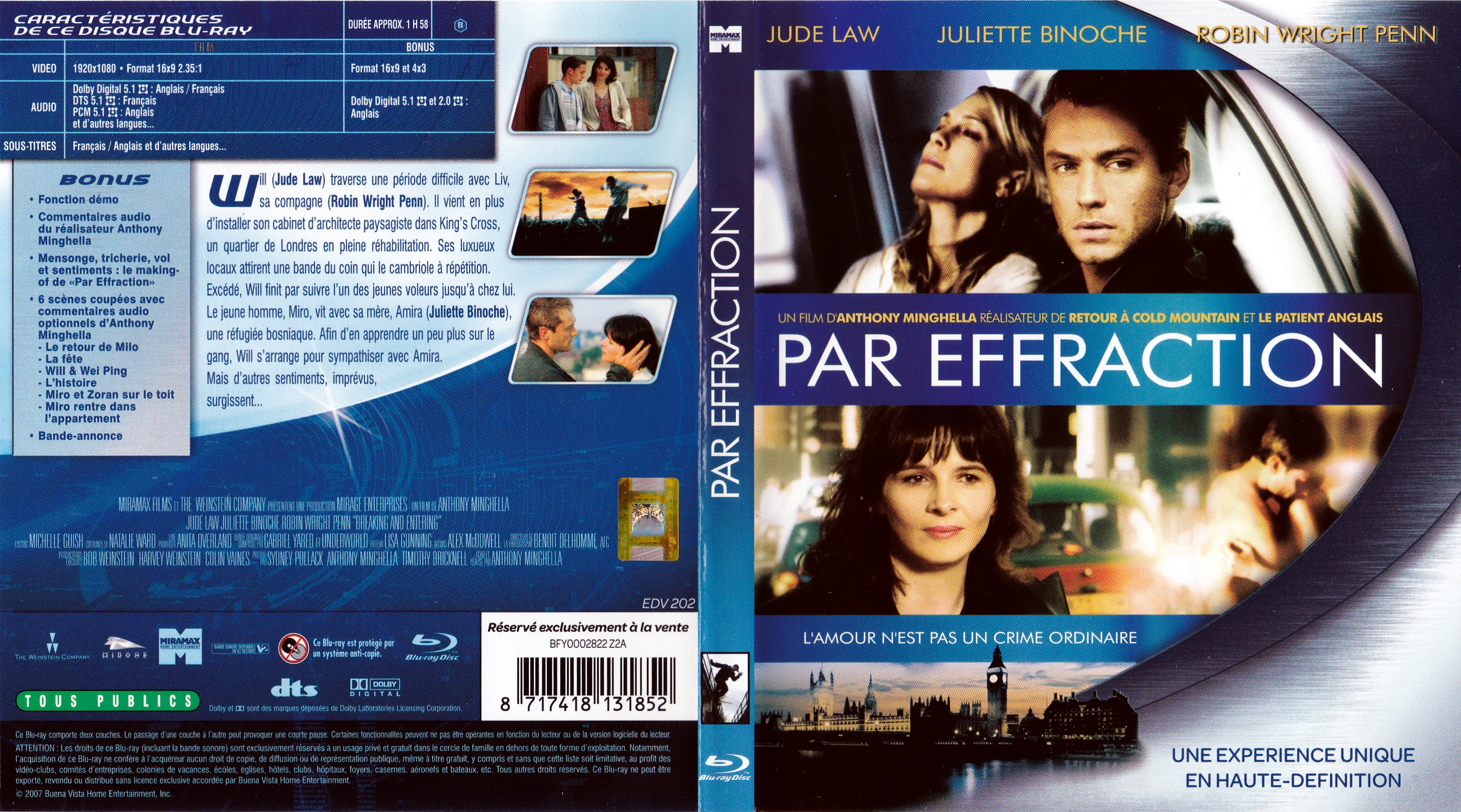 Jaquette DVD Par effraction (BLU-RAY)