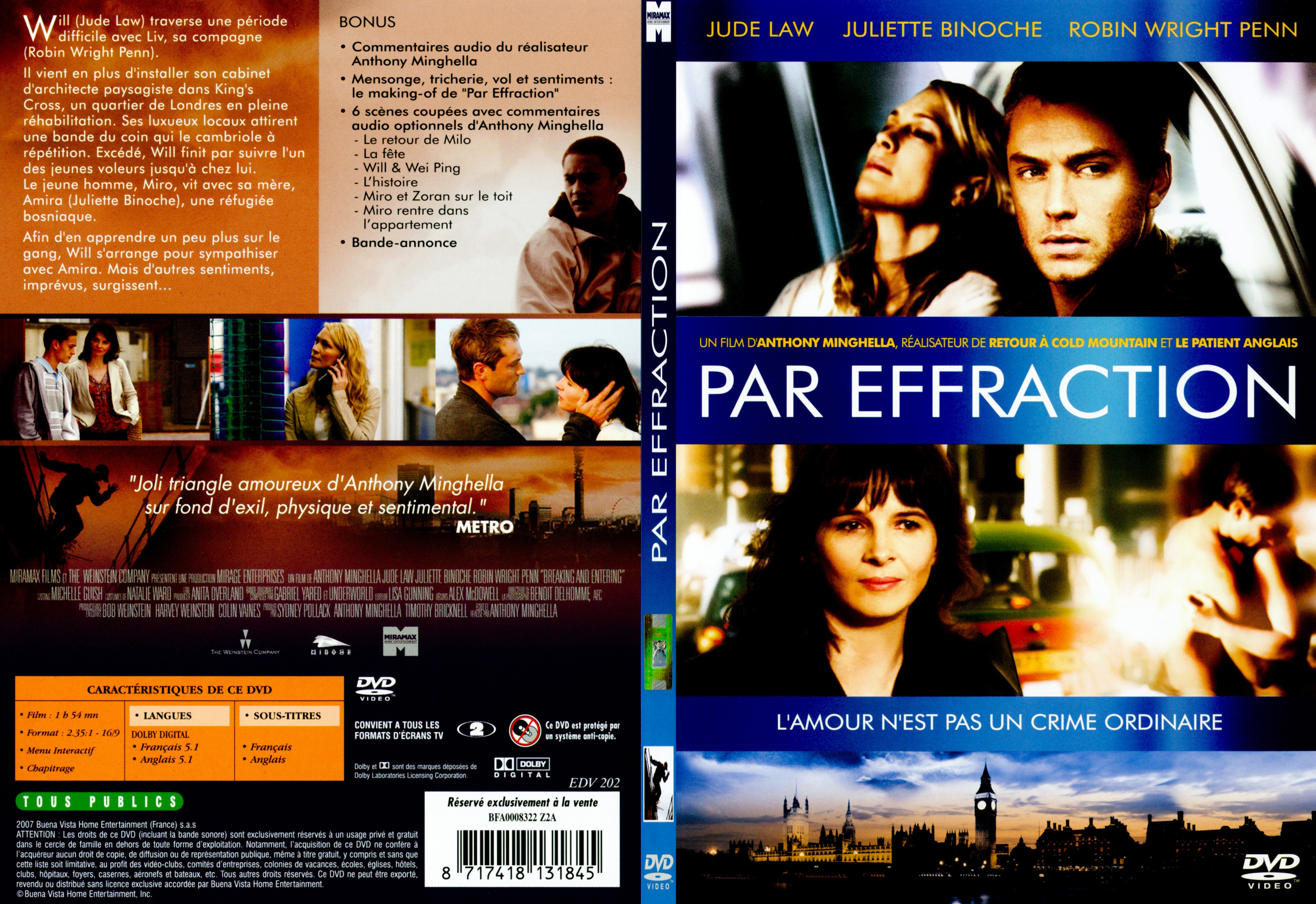 Jaquette DVD Par effraction - SLIM