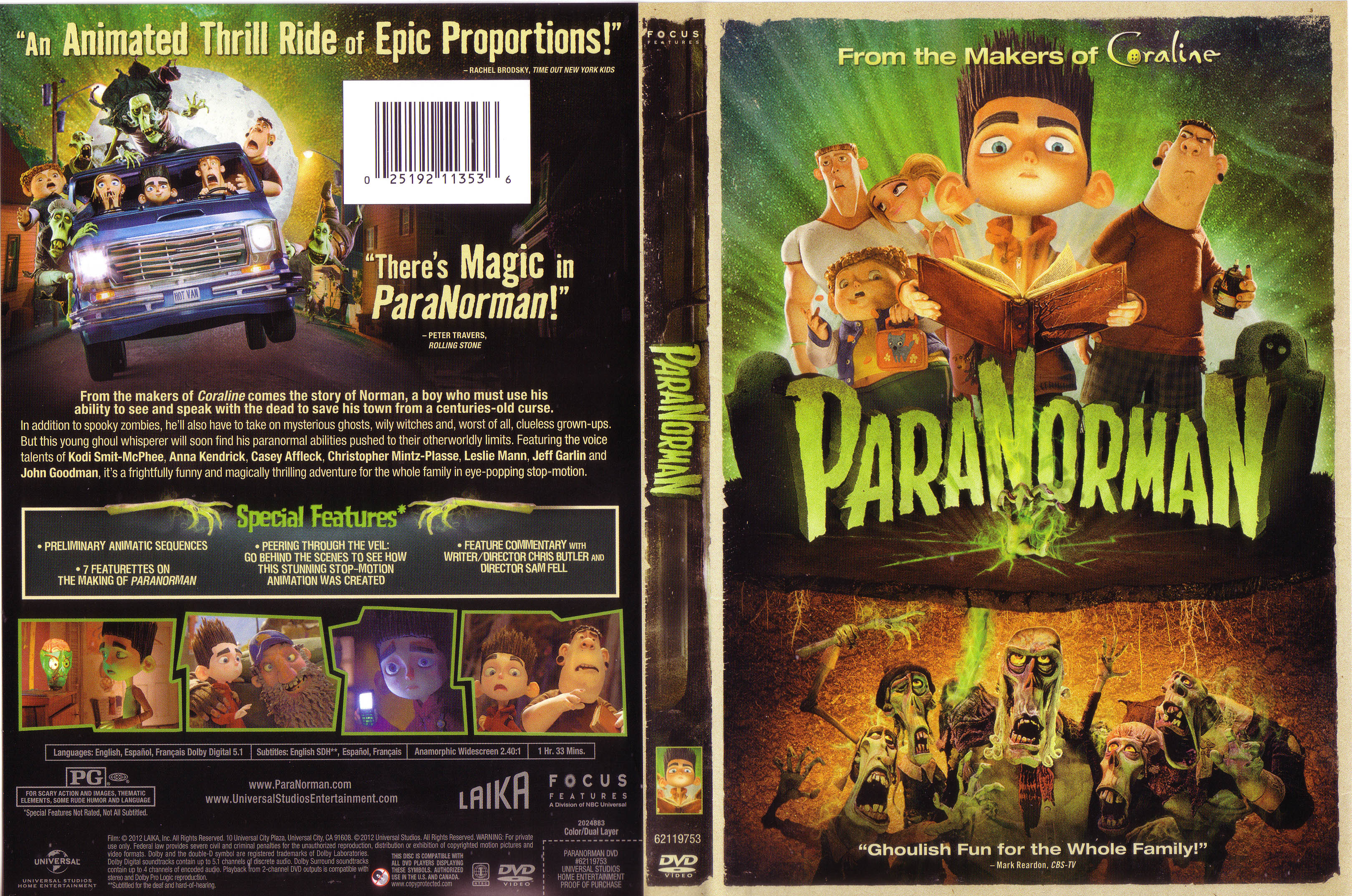 Jaquette DVD ParaNorman Zone 1
