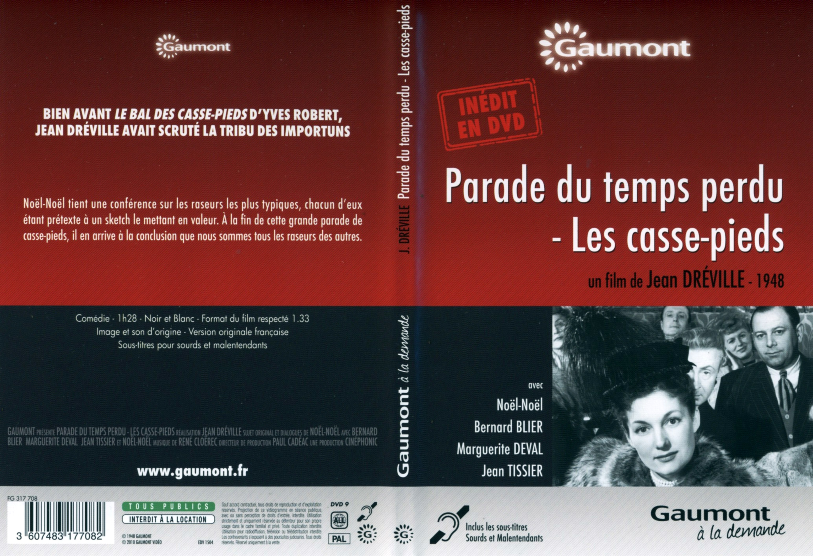 Jaquette DVD Parade Du Temps Perdu - Les Casse-Pieds