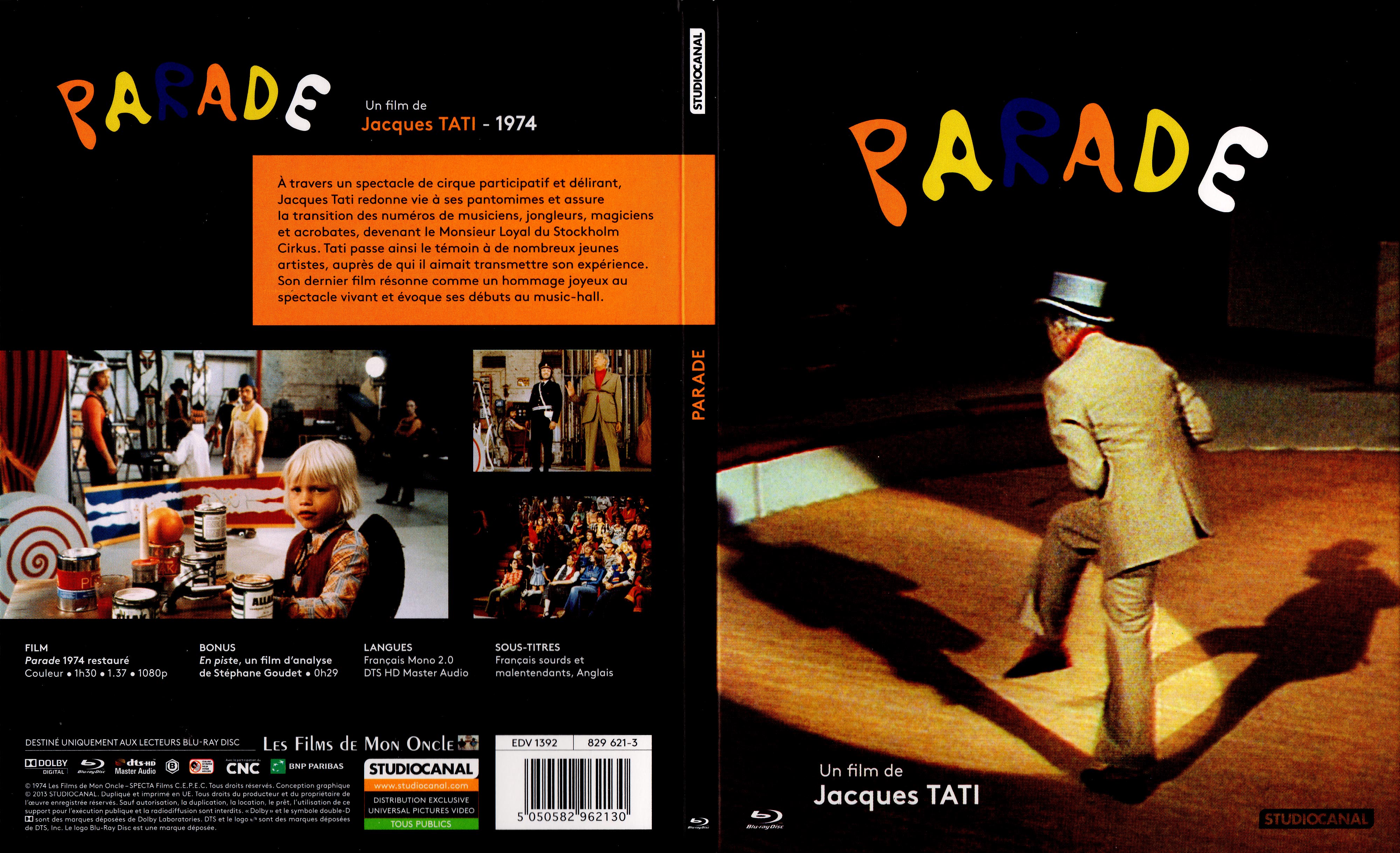 Jaquette DVD Parade (BLURAY)