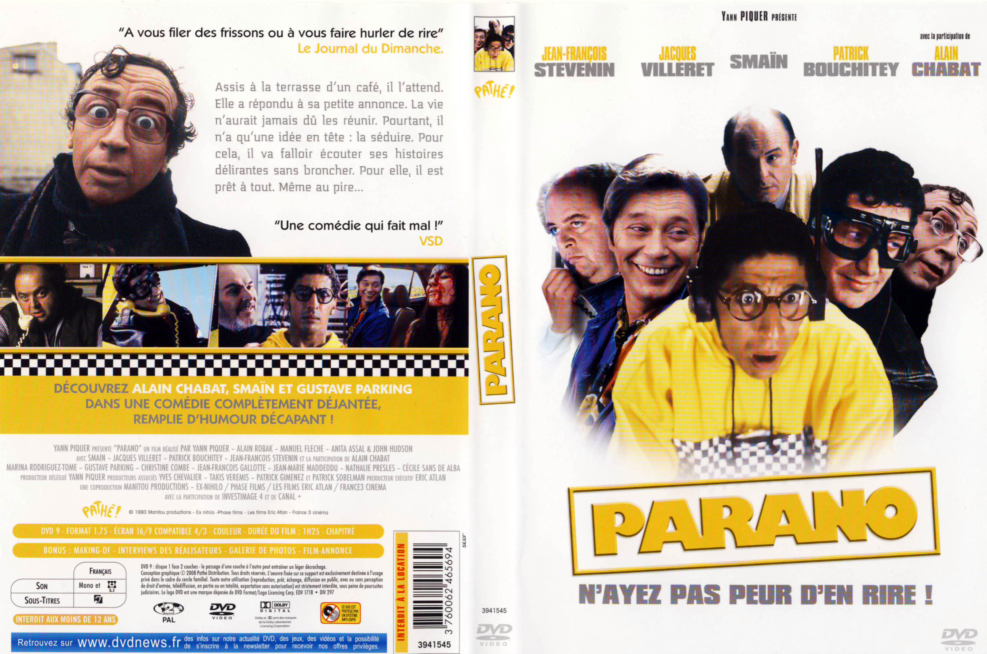 Jaquette DVD Parano