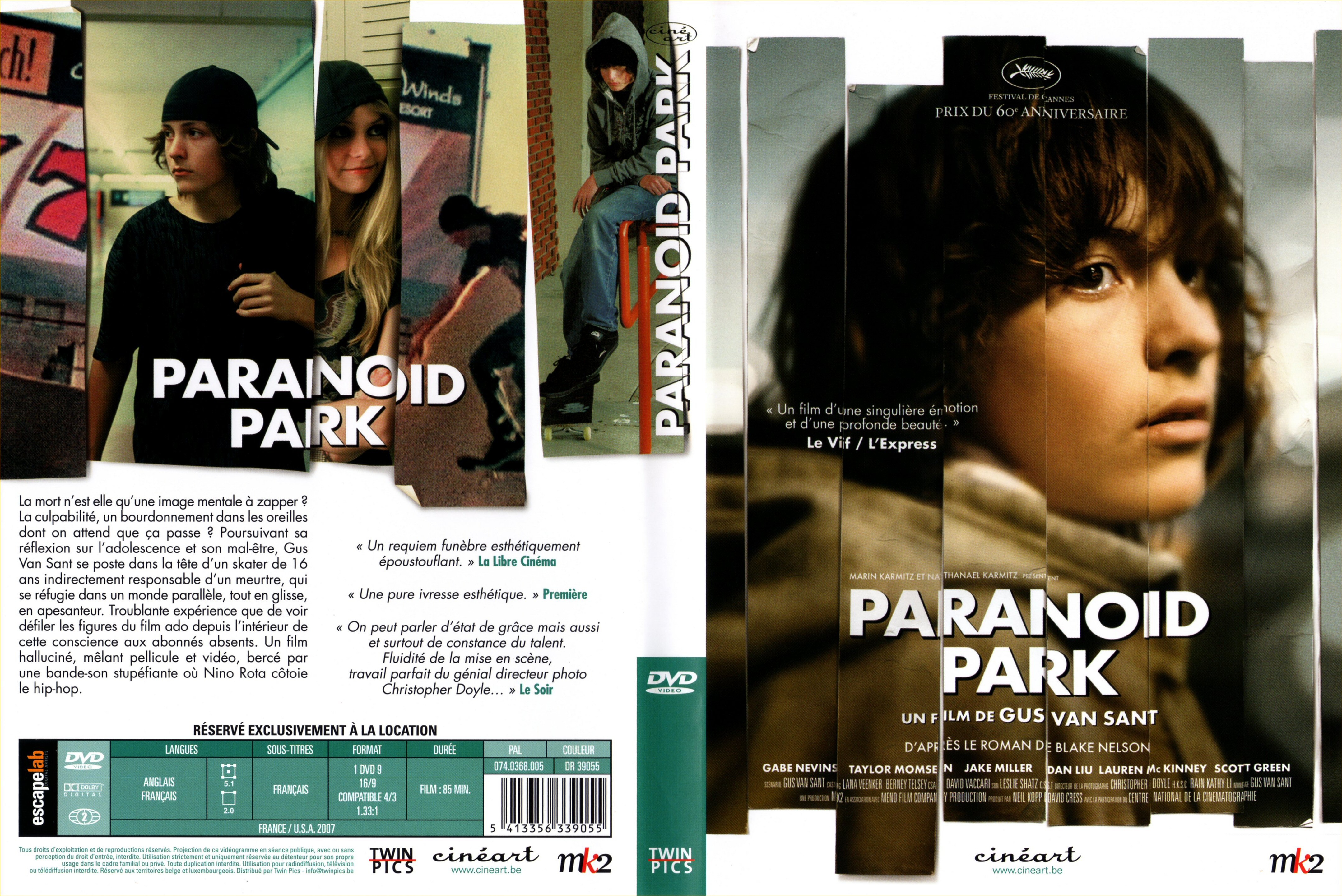 Jaquette DVD Paranoid Park