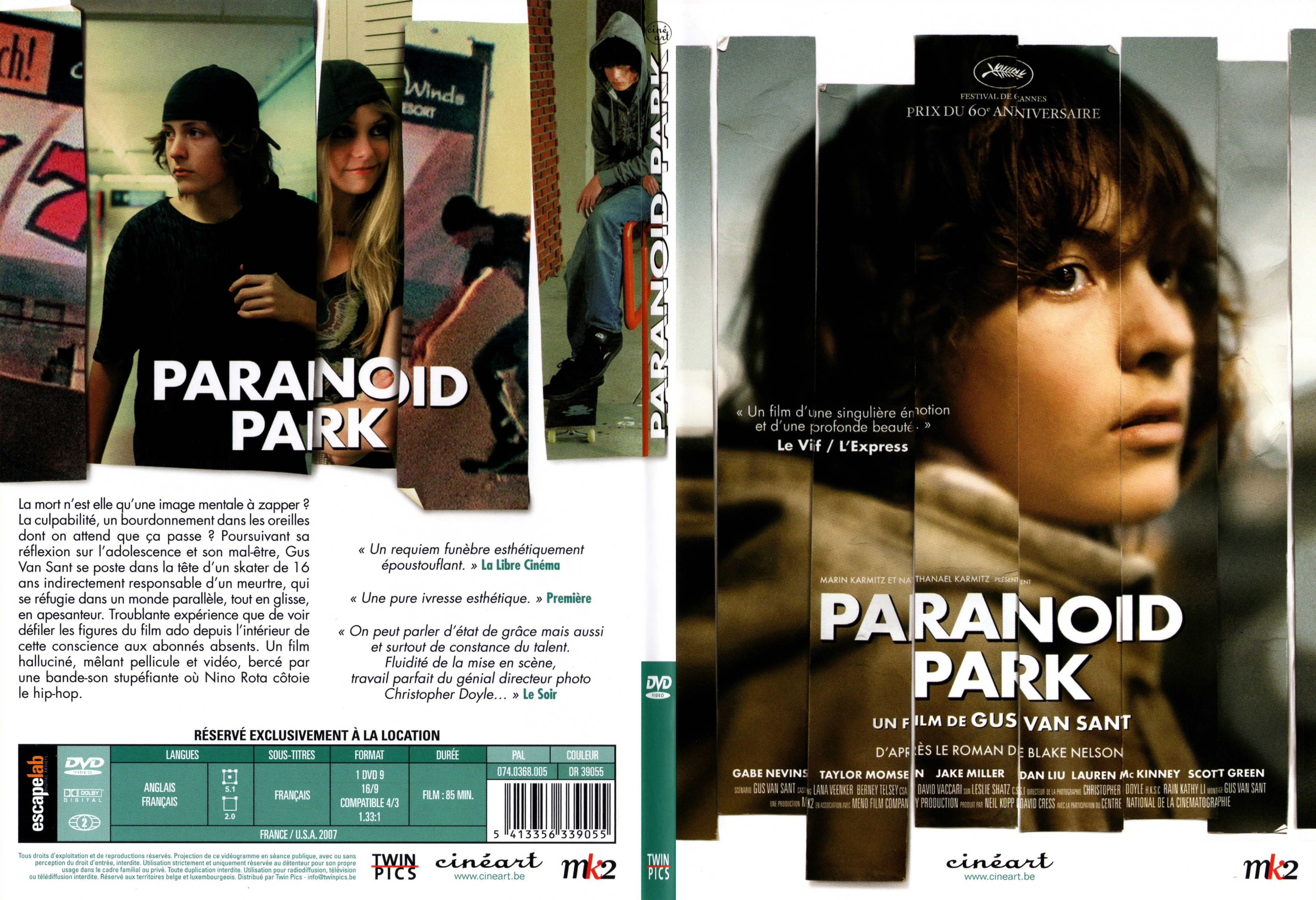 Jaquette DVD Paranoid park - SLIM