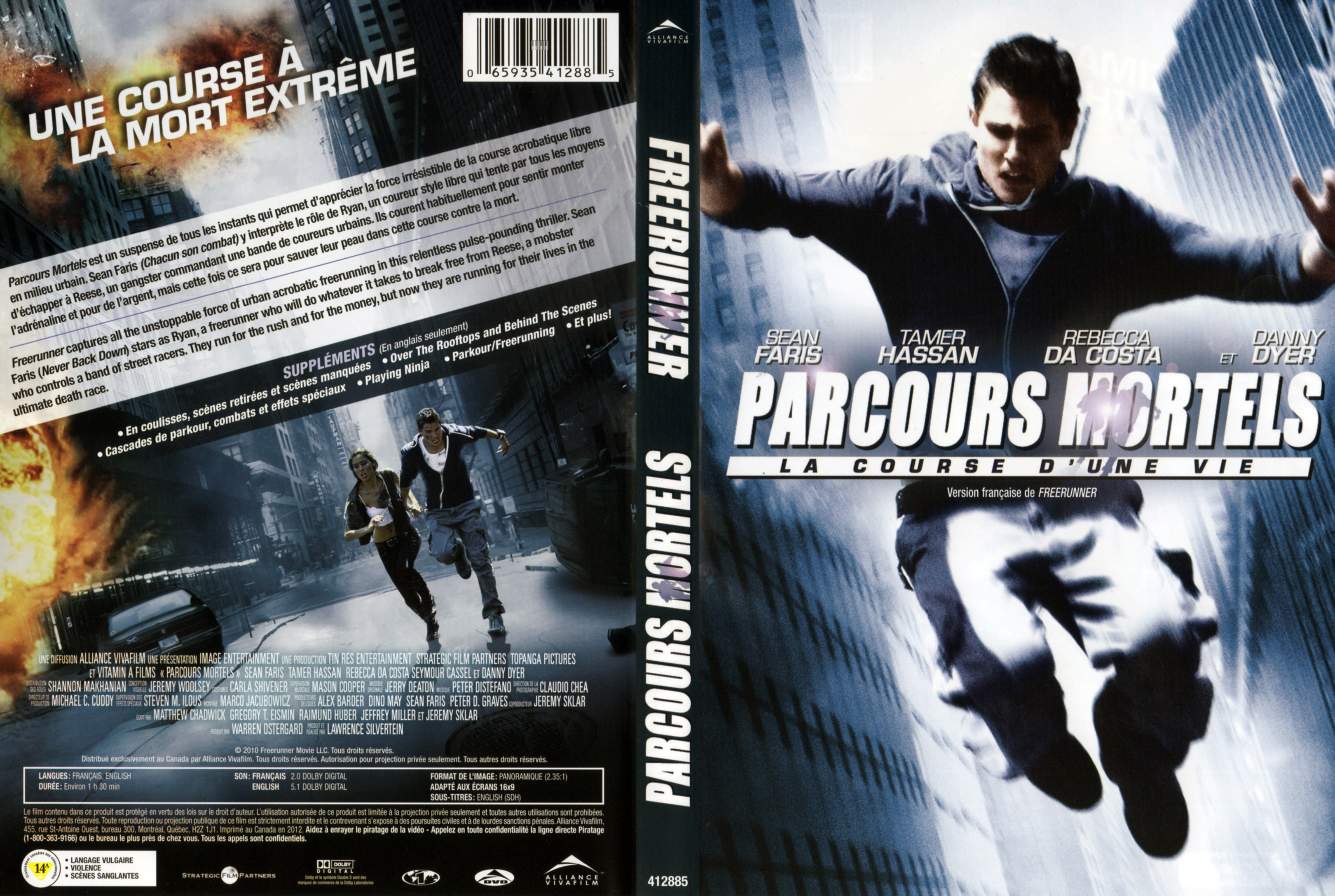 Jaquette DVD Parcours mortels - Freerunnner (Canadienne)