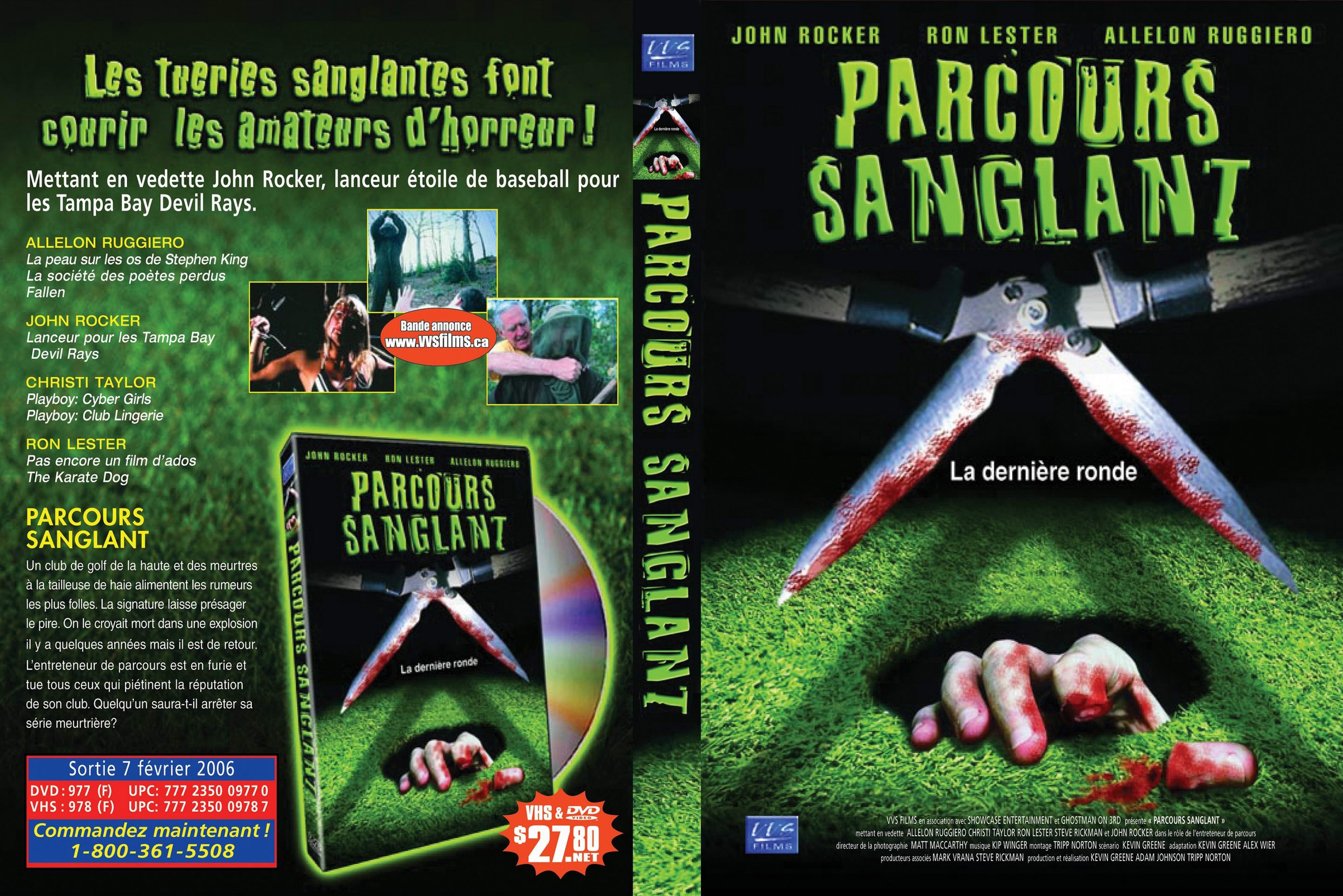 Jaquette DVD Parcours sanglant v2