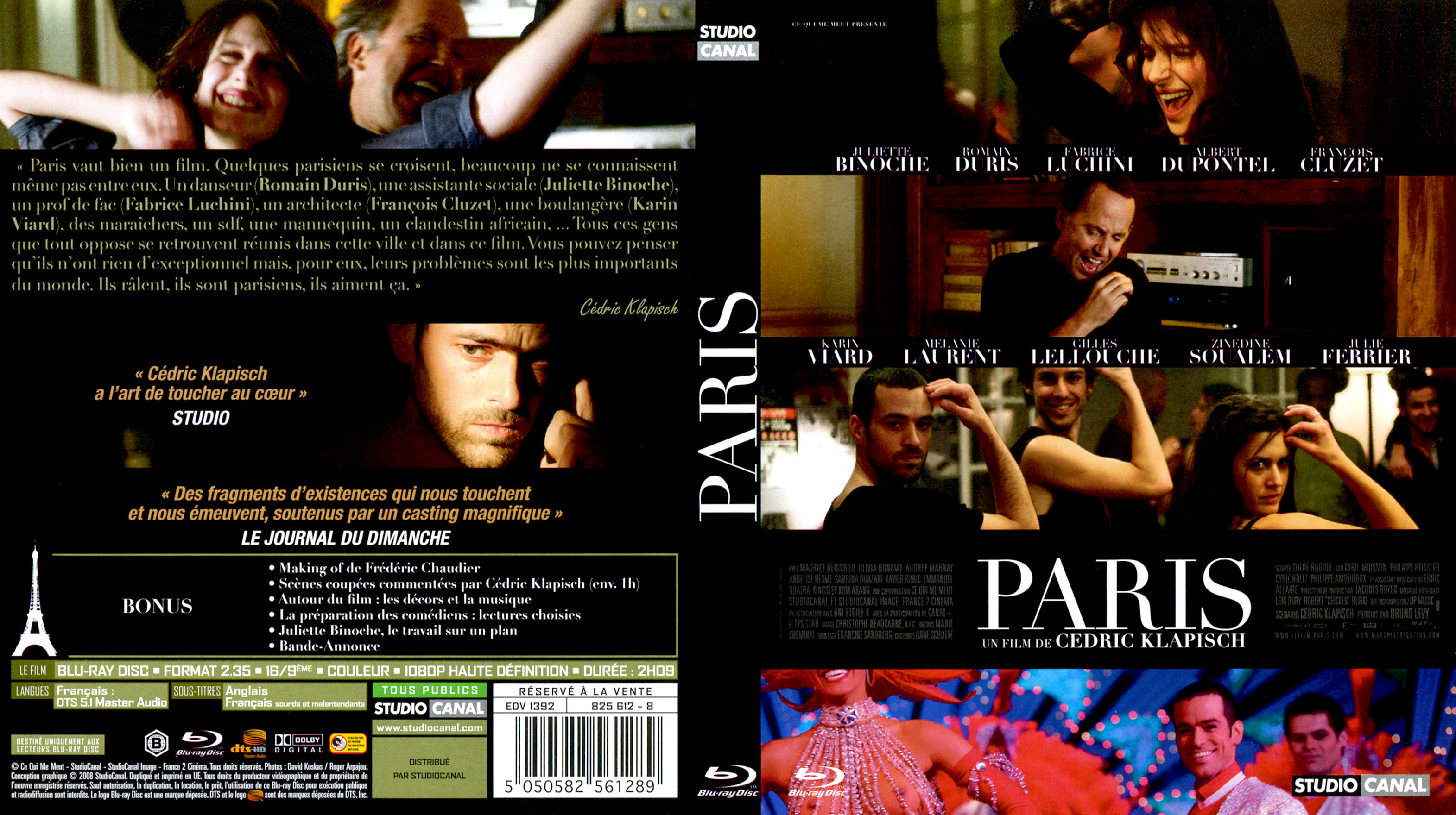 Jaquette DVD Paris (BLU-RAY)