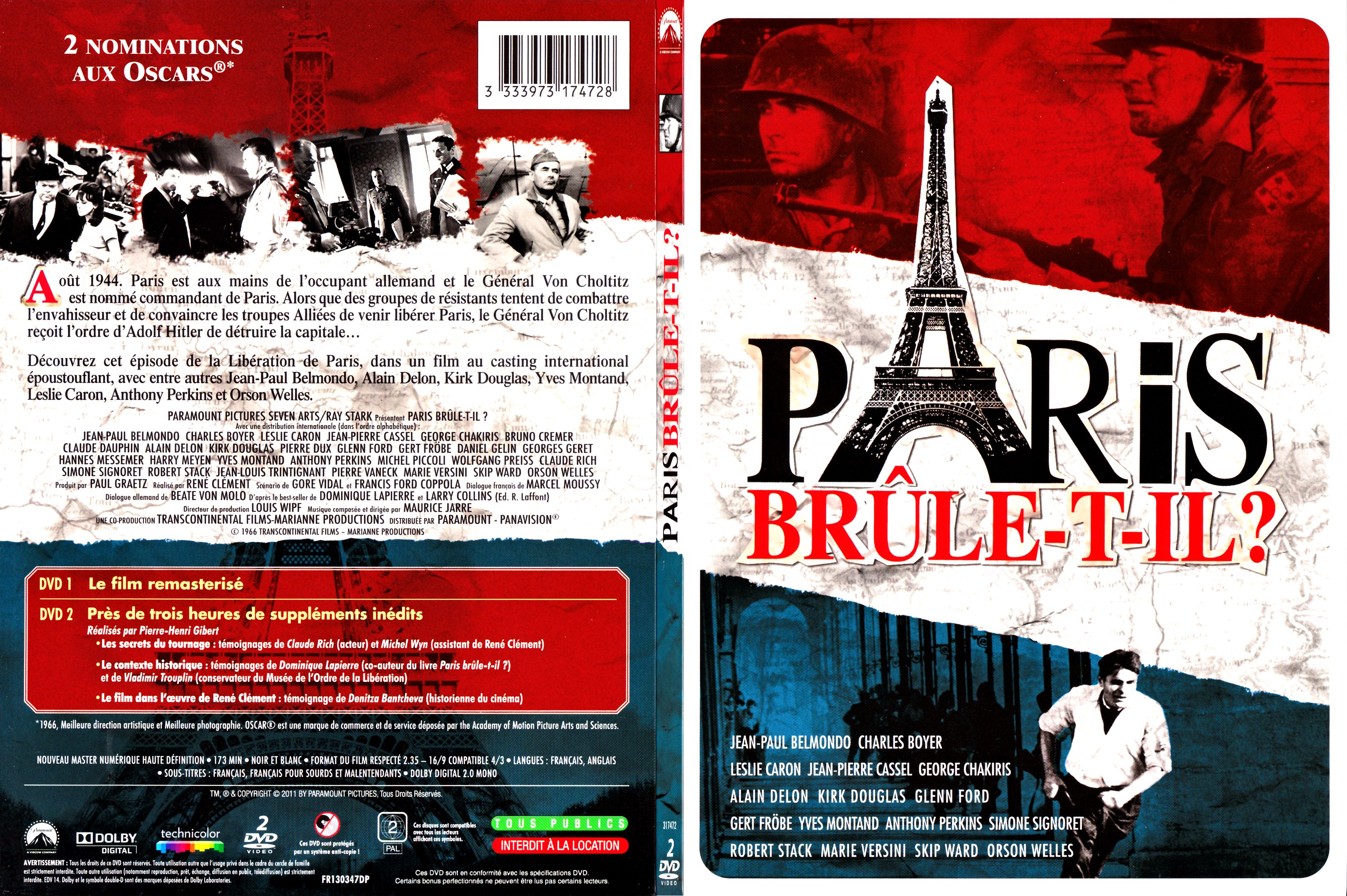 Jaquette DVD Paris brule-t-il - SLIM