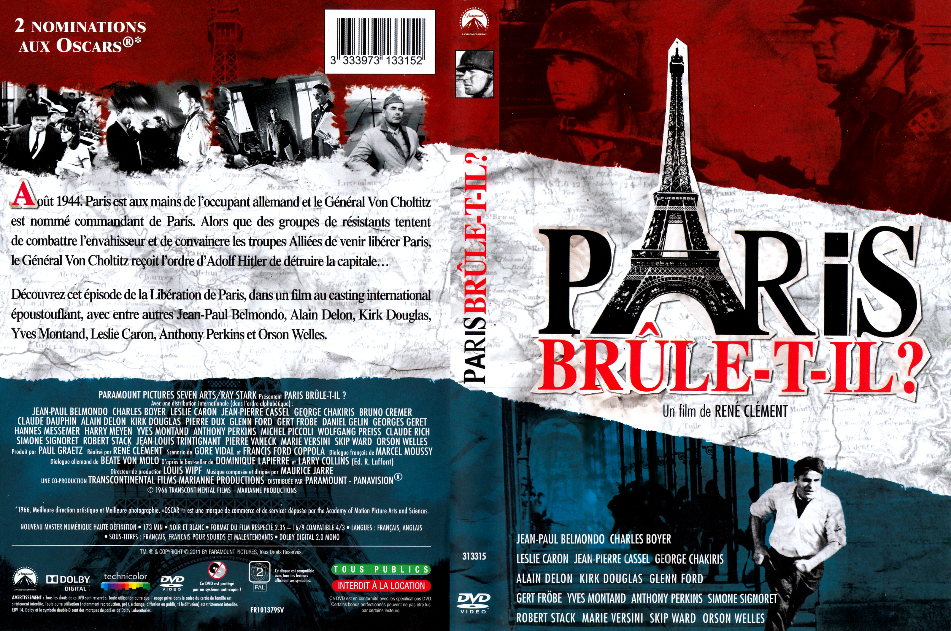 Jaquette DVD Paris brule-t-il v2