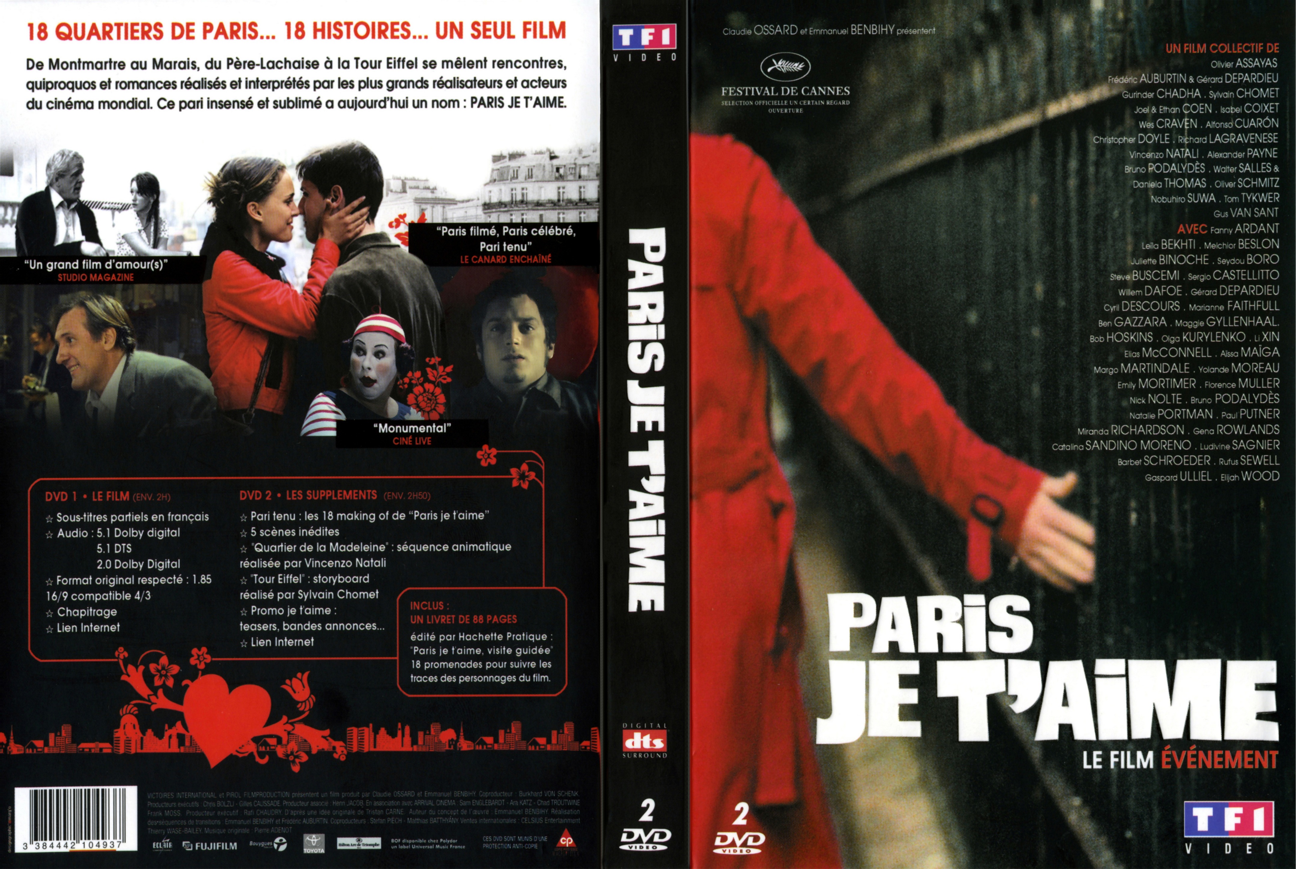 Jaquette DVD Paris je t