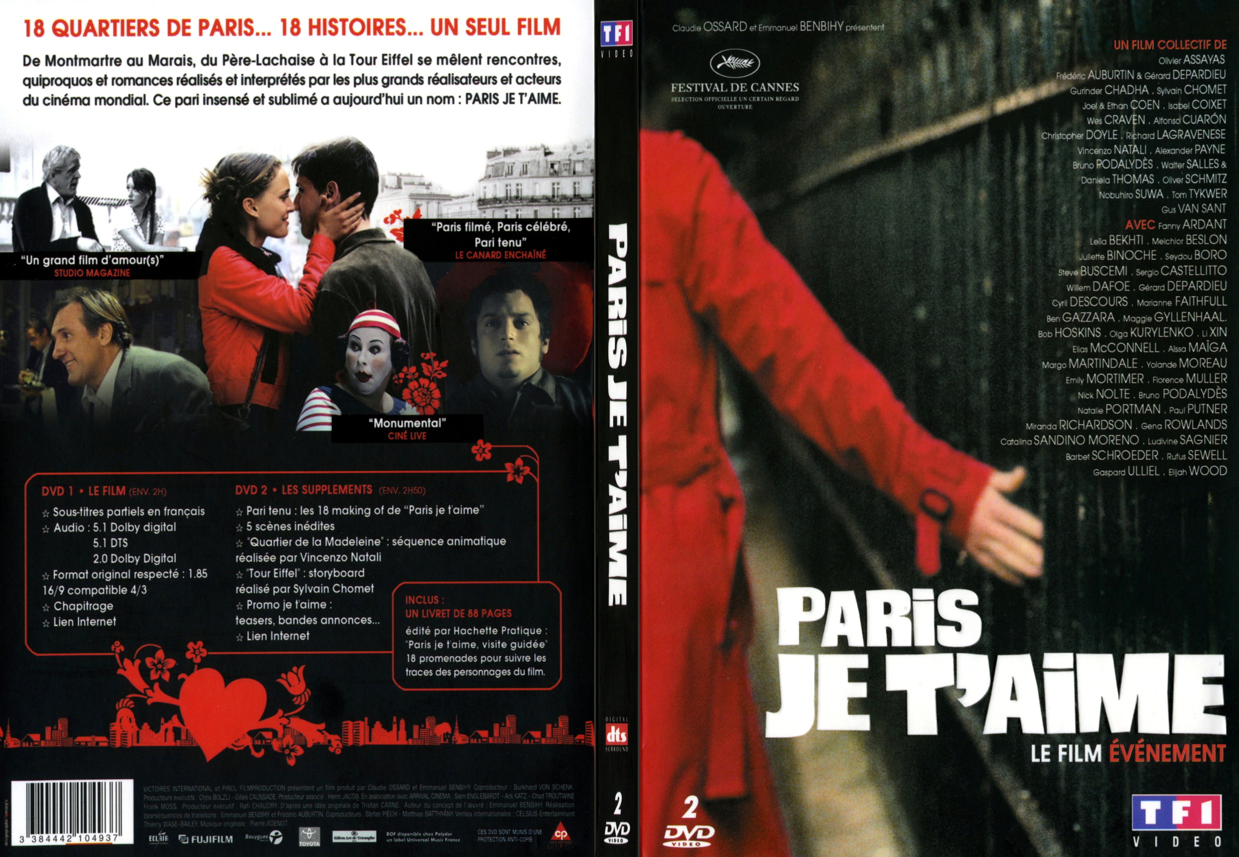 Jaquette DVD Paris je t