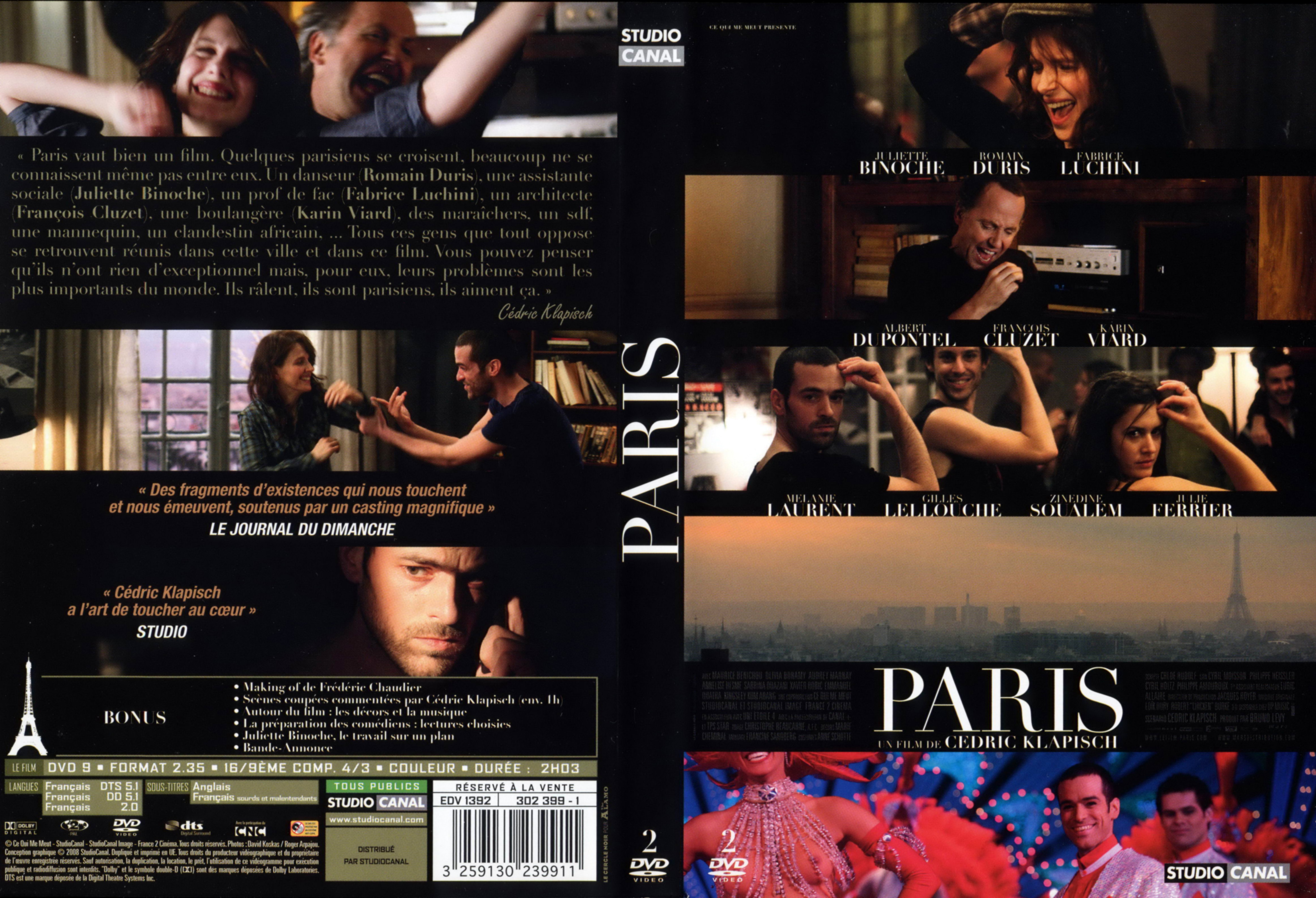 Jaquette DVD Paris v2