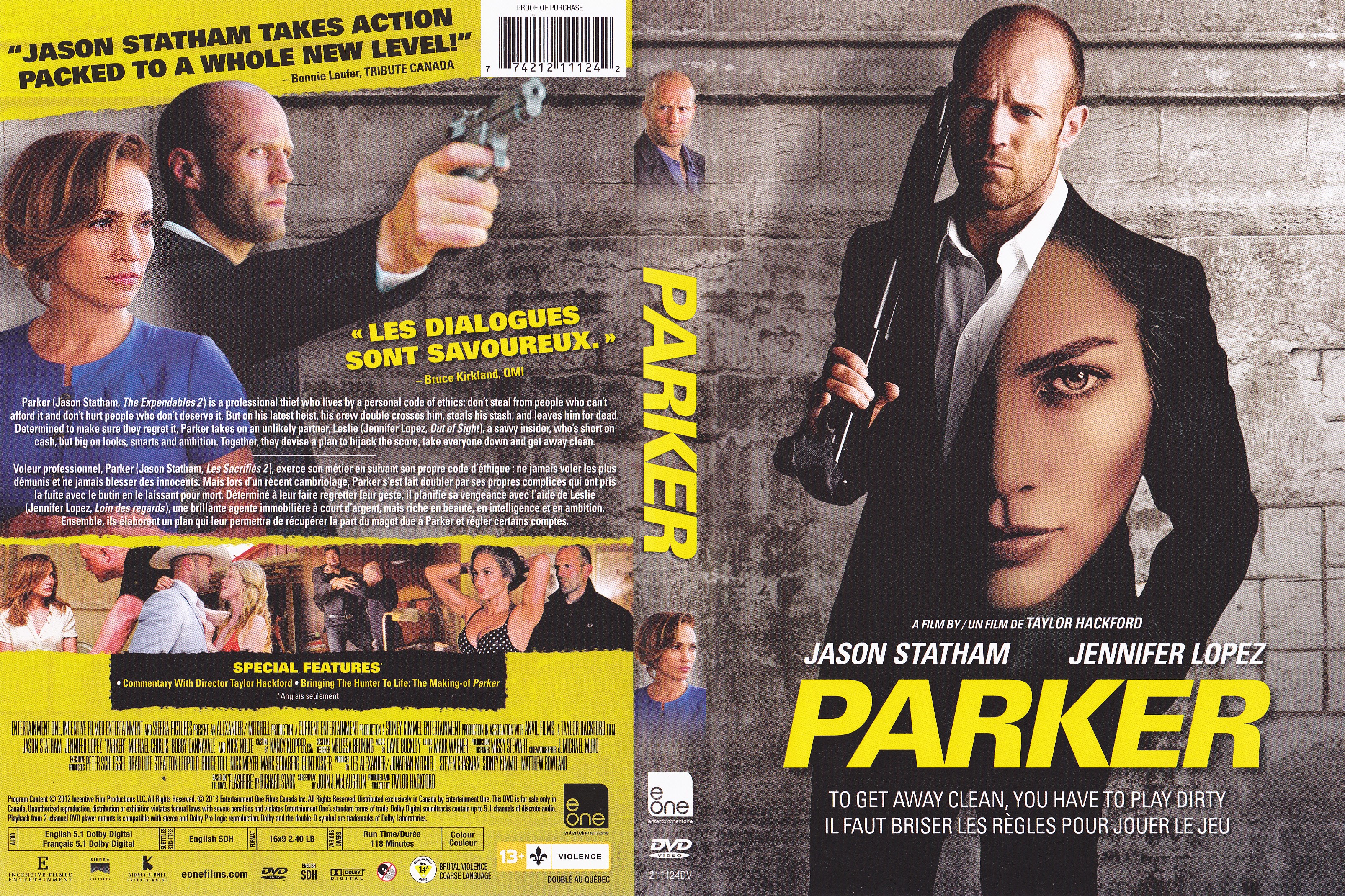 Jaquette DVD Parker (Canadienne)