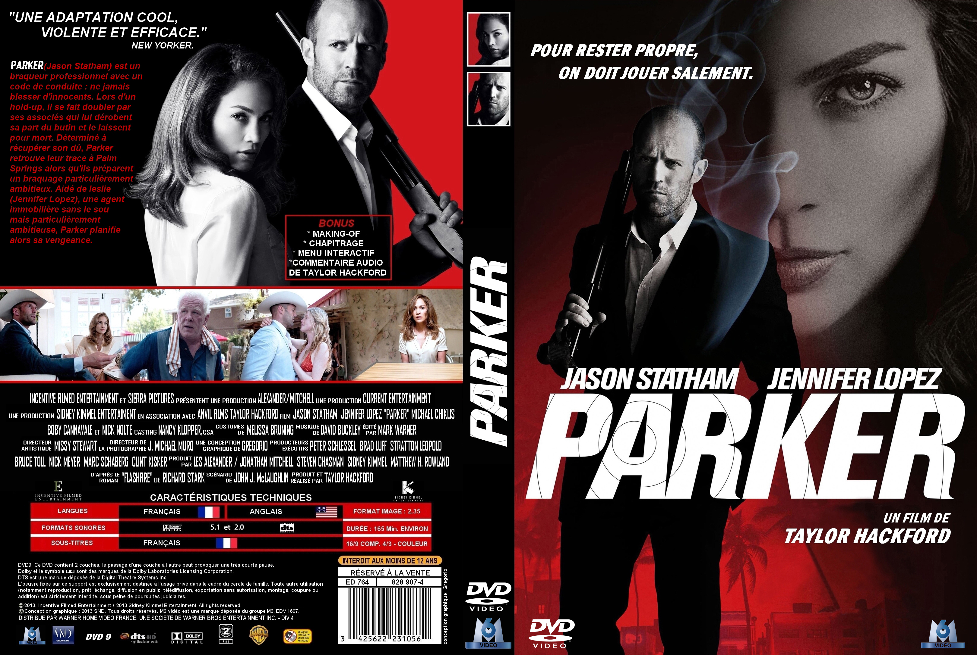 Jaquette DVD Parker custom