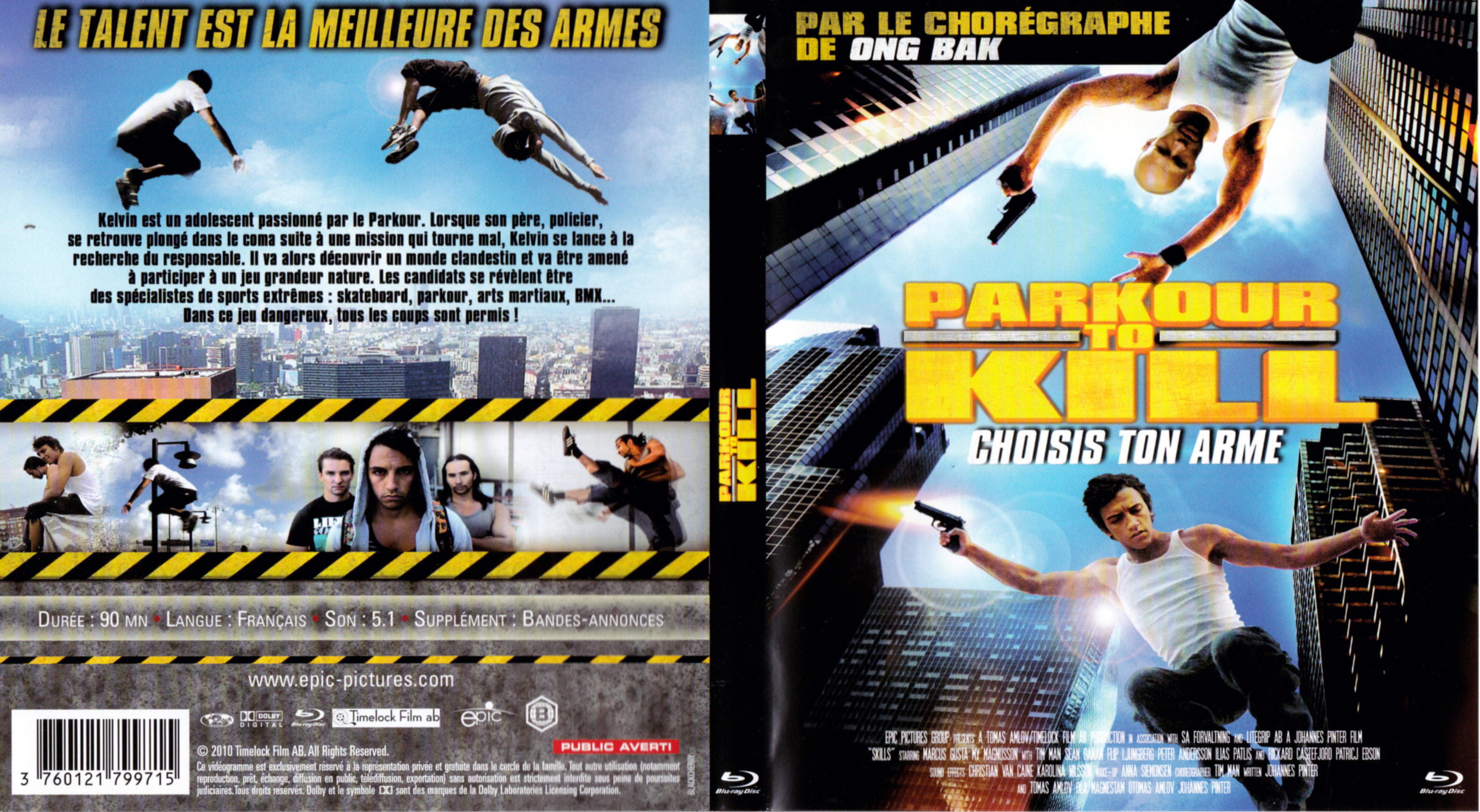 Jaquette DVD Parkour to Kill (BLU-RAY)
