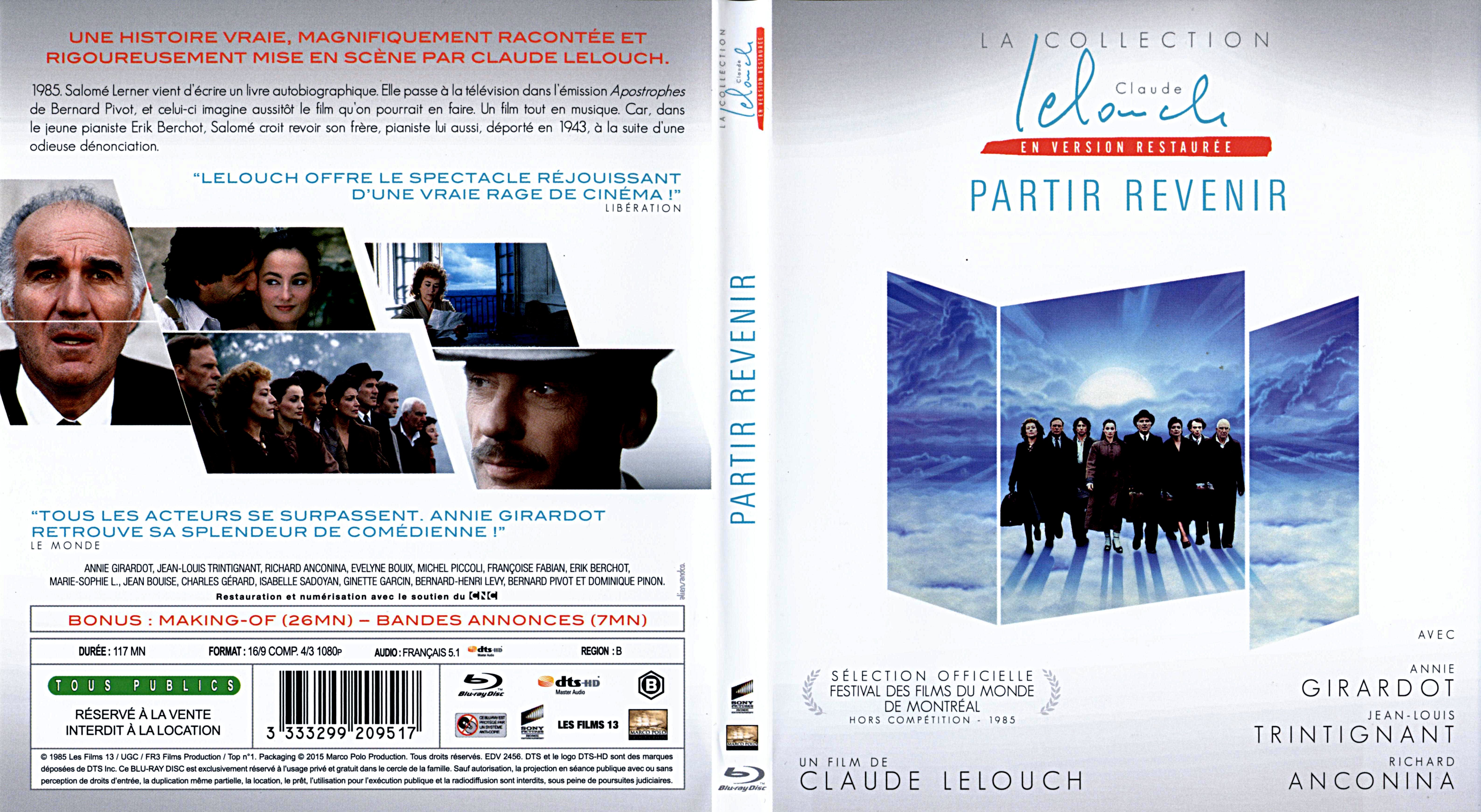 Jaquette DVD Partir Revenir (BLU-RAY)
