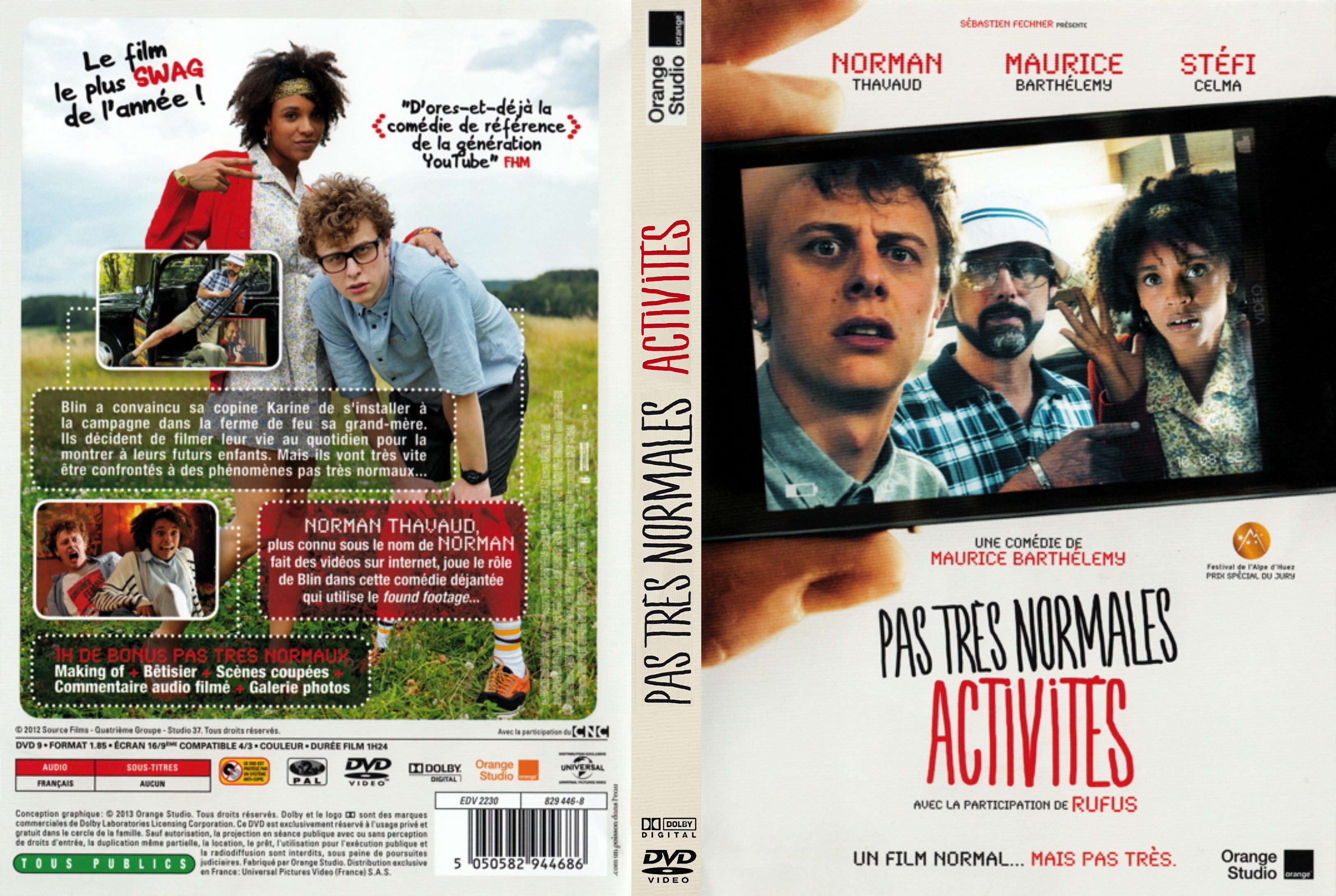 Jaquette DVD Pas Tres Normales Activites