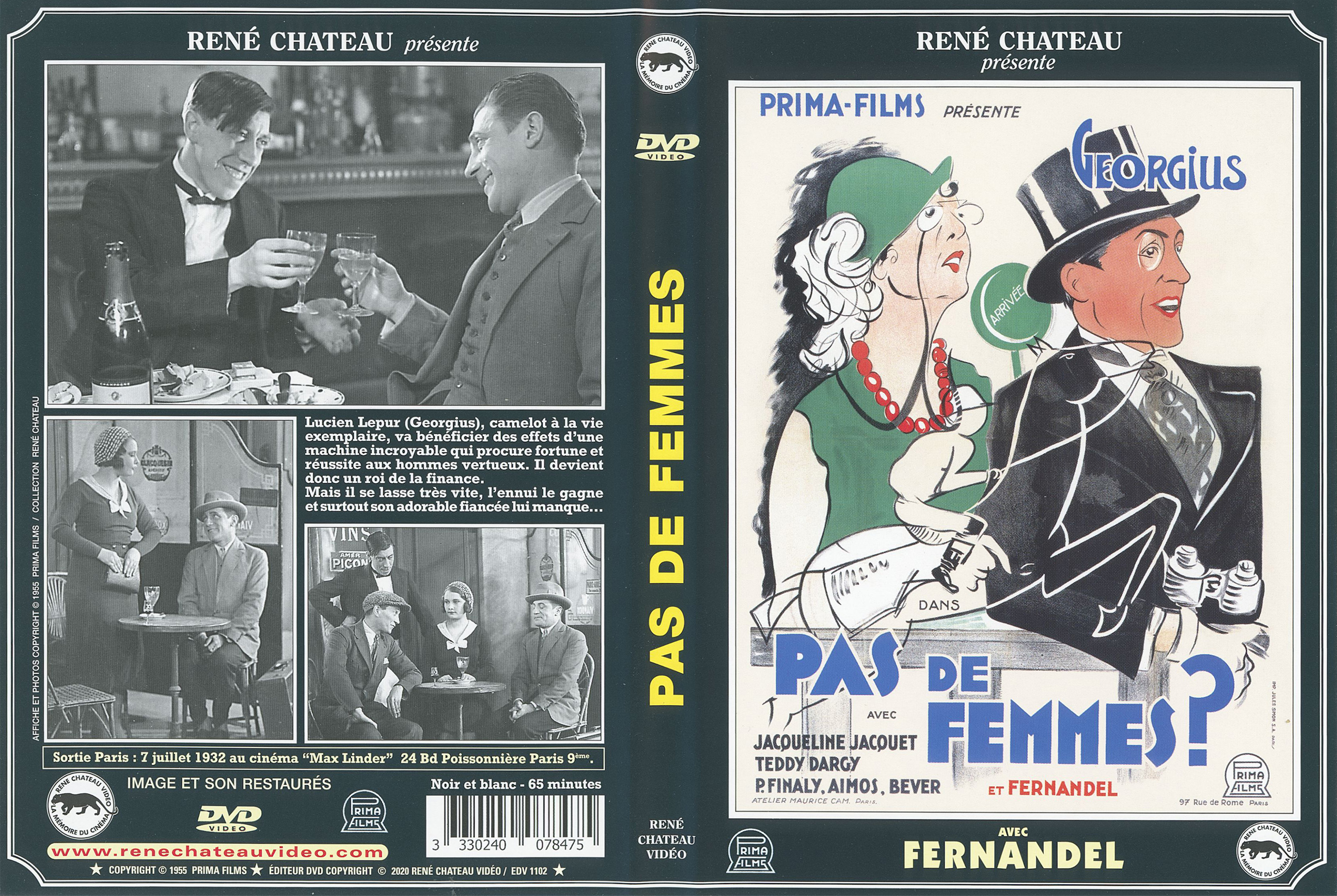 Jaquette DVD Pas de femmes