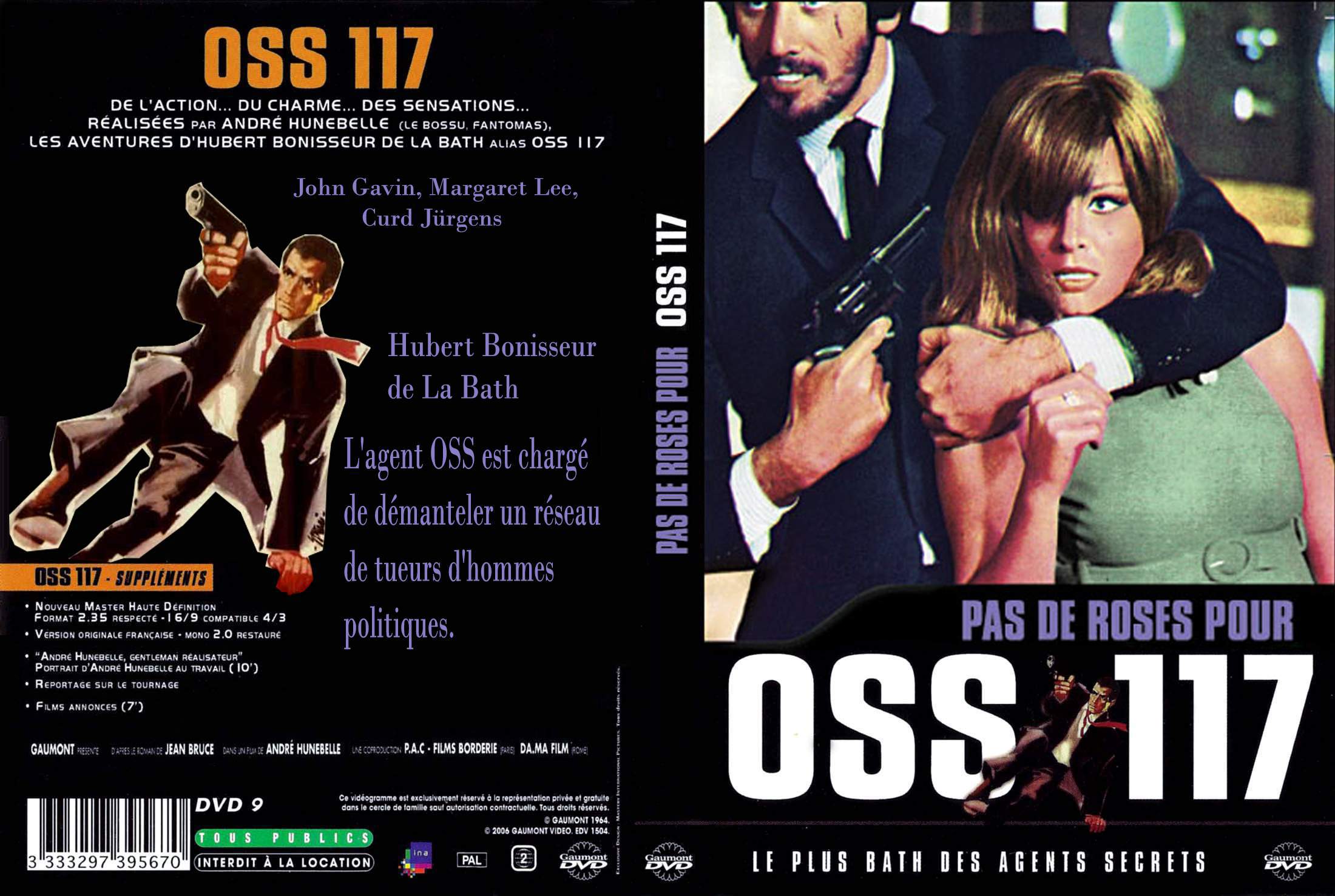 Jaquette DVD Pas de rose pour Oss 117 custom