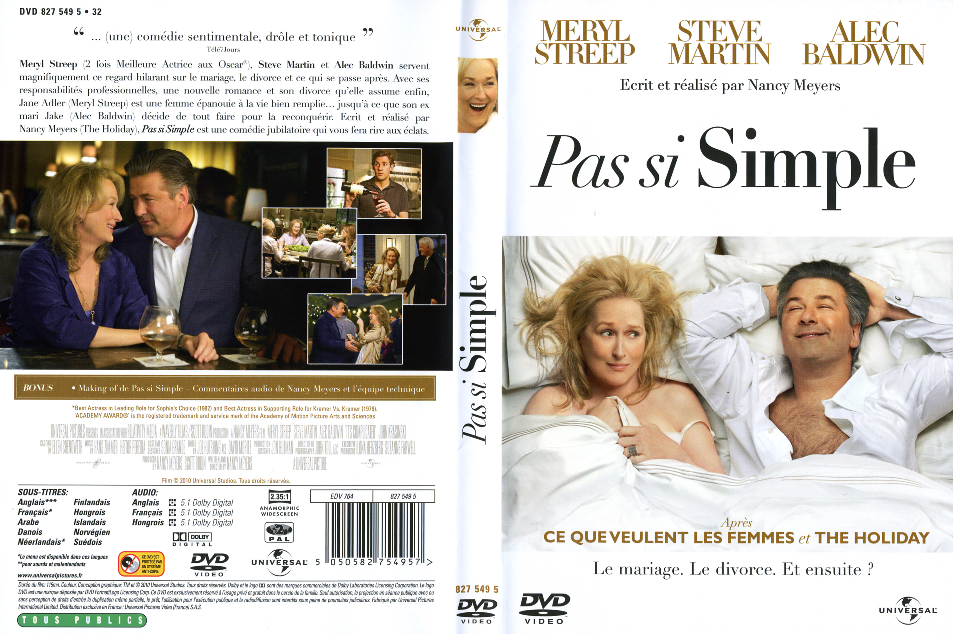 Jaquette DVD Pas si simple