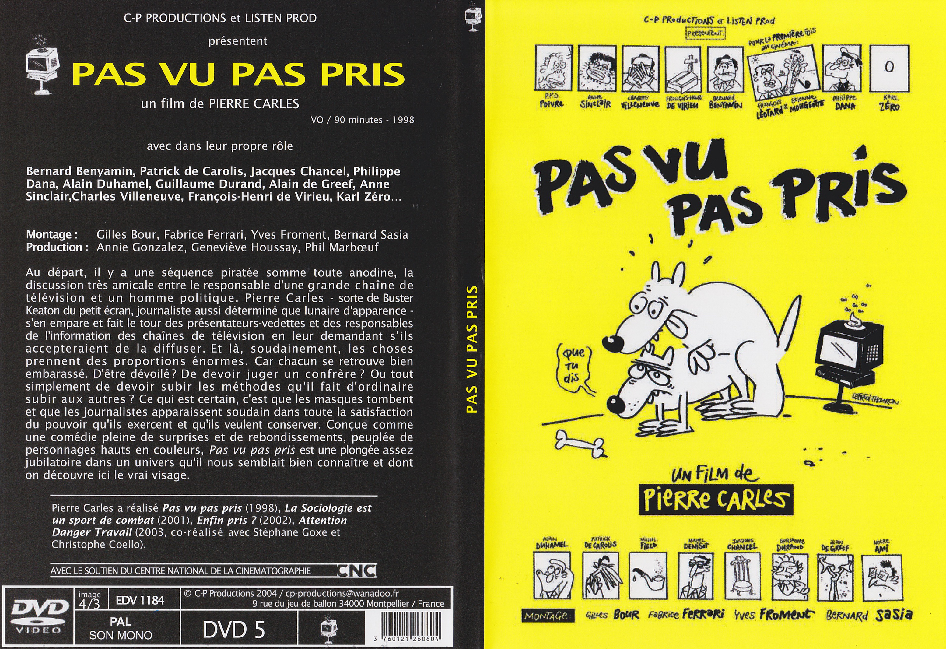 Jaquette DVD Pas vu pas pris