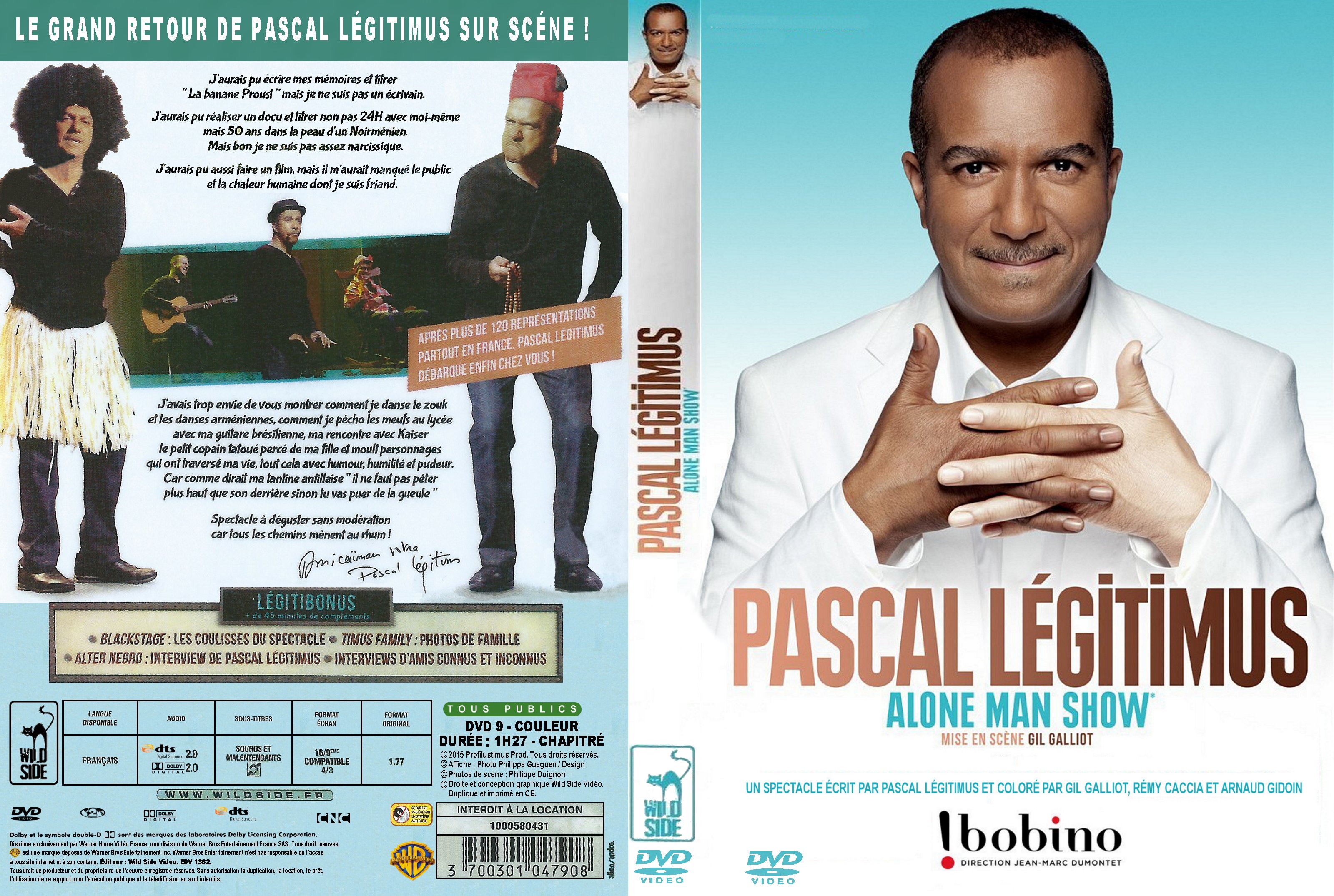 Jaquette DVD Pascal Legitimus Alone Man Show